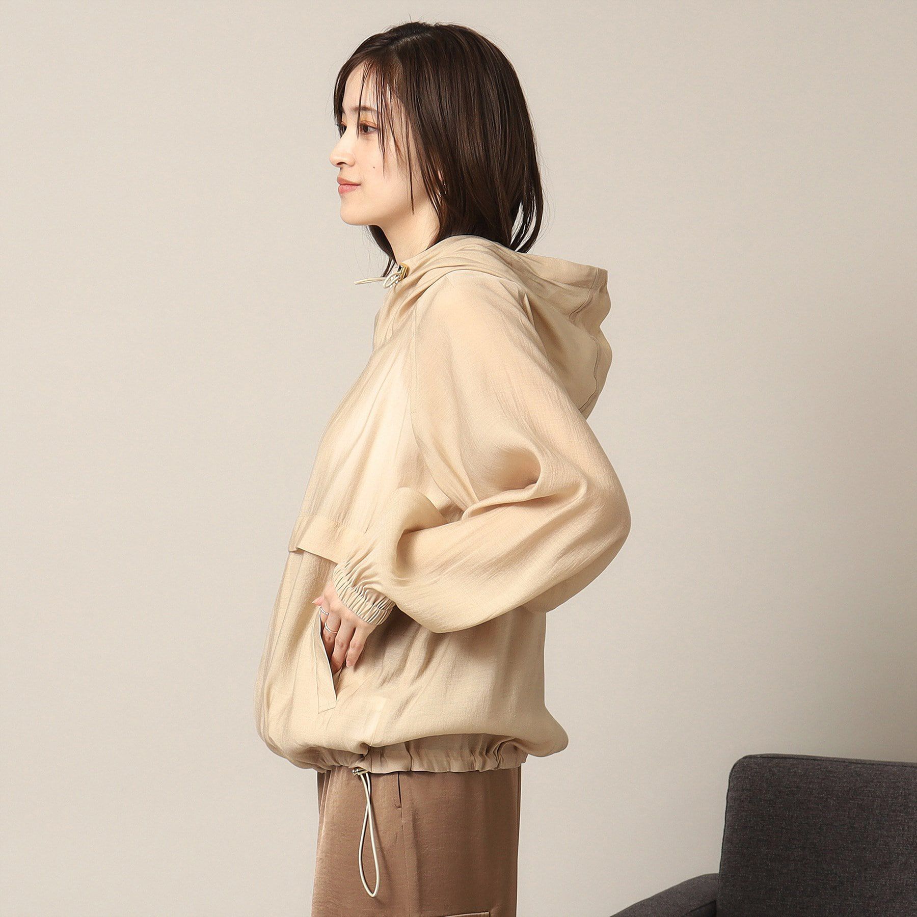 ITS&rsquo;DEMO「【手洗い可】シアーブルゾン」|ブルゾン・スタジャン|