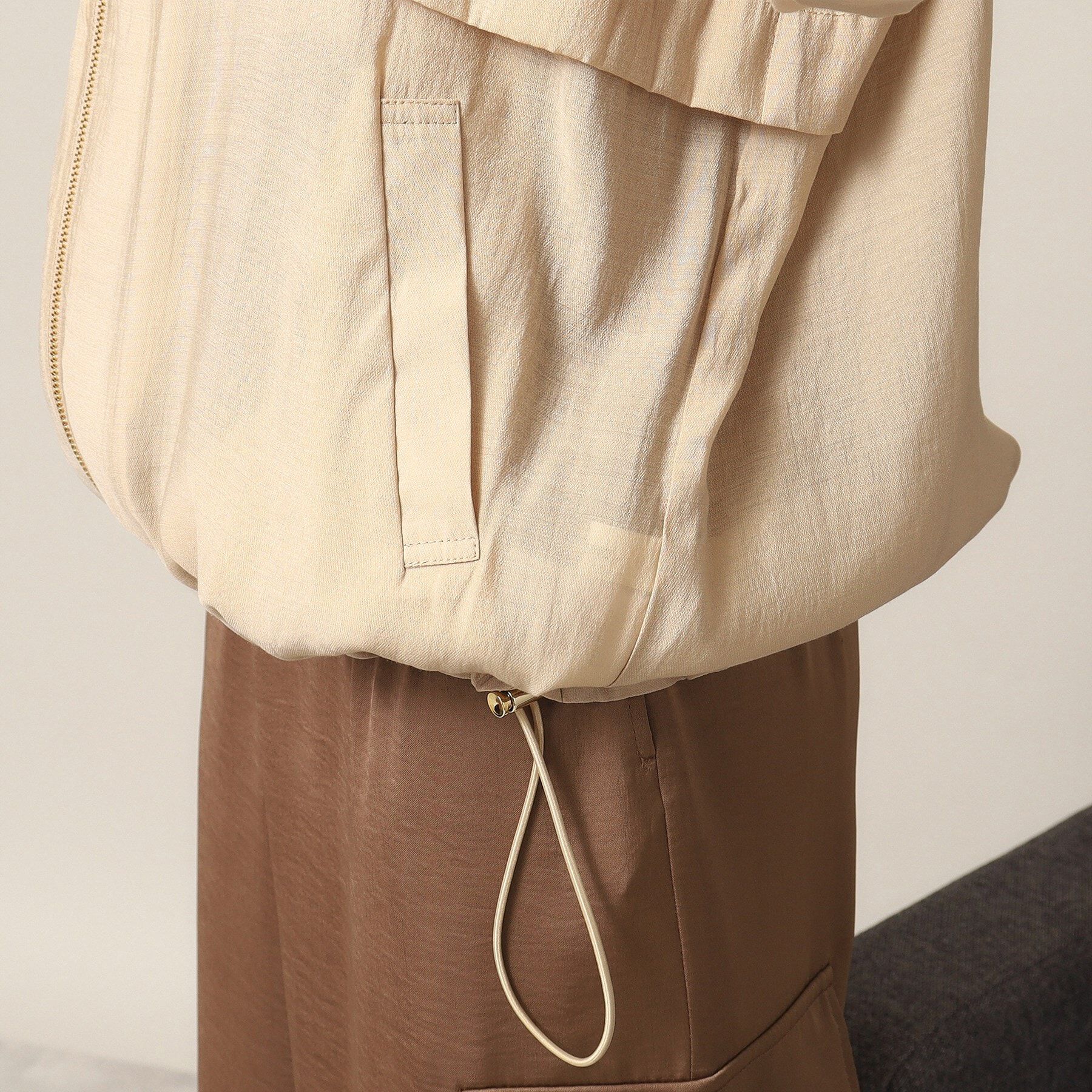 ITS&rsquo;DEMO「【手洗い可】シアーブルゾン」|ブルゾン・スタジャン|