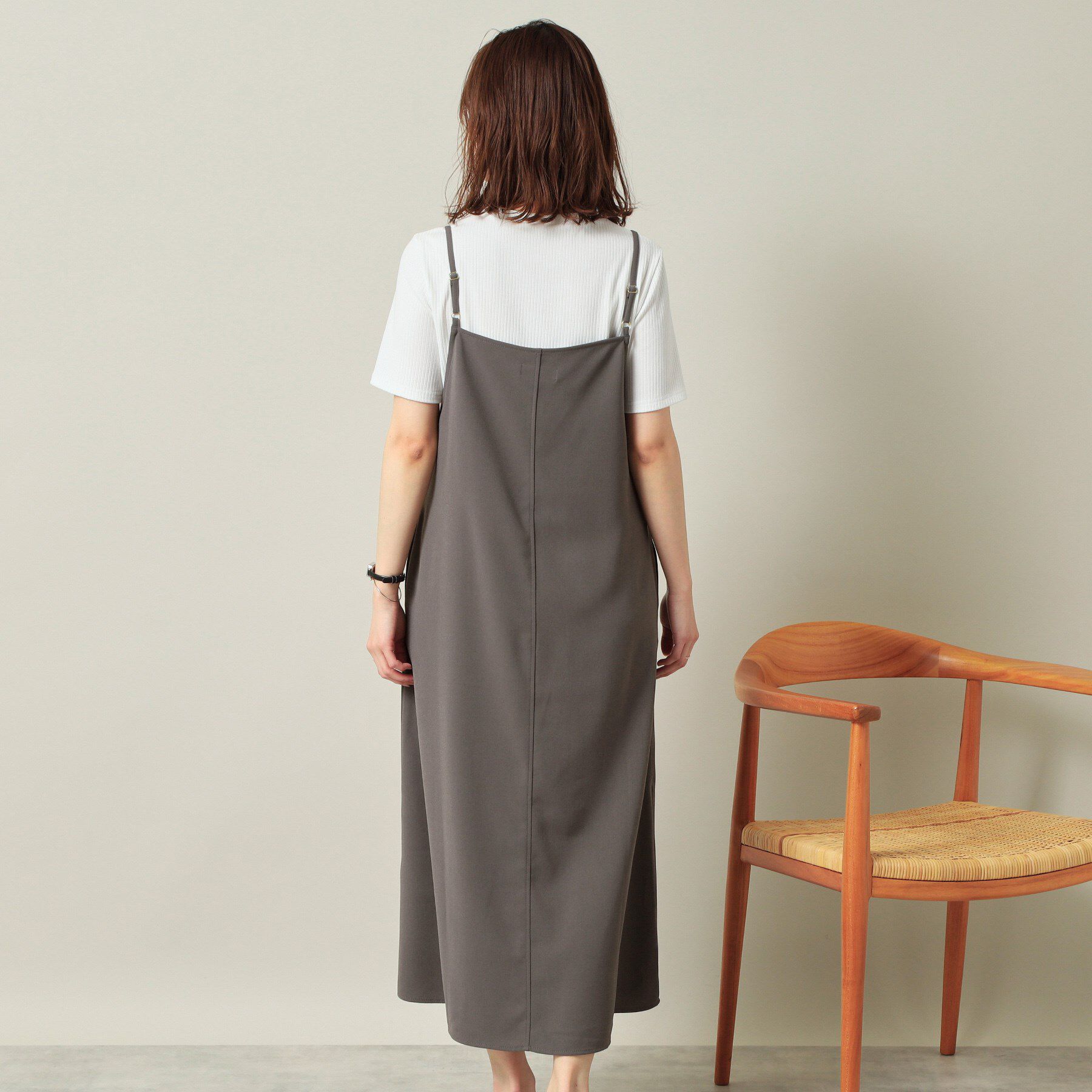 ITS&rsquo;DEMO「【手洗い可／無地・花柄】ジョーゼットキャミワンピ」|ワンピース|