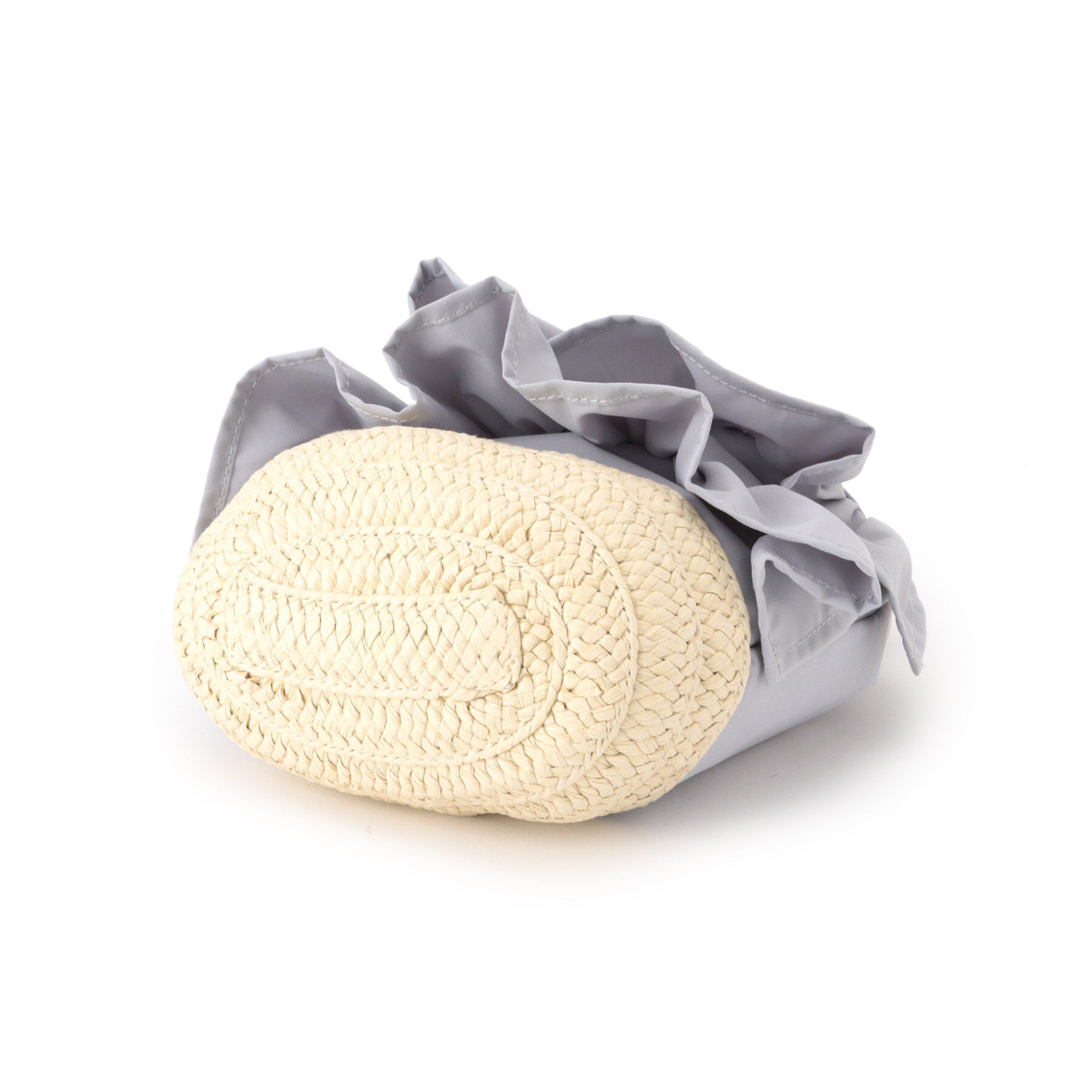 ITS&rsquo;DEMO「雑材フリルコンビ巾着ショルダー」|ショルダー・メッセンジャー|