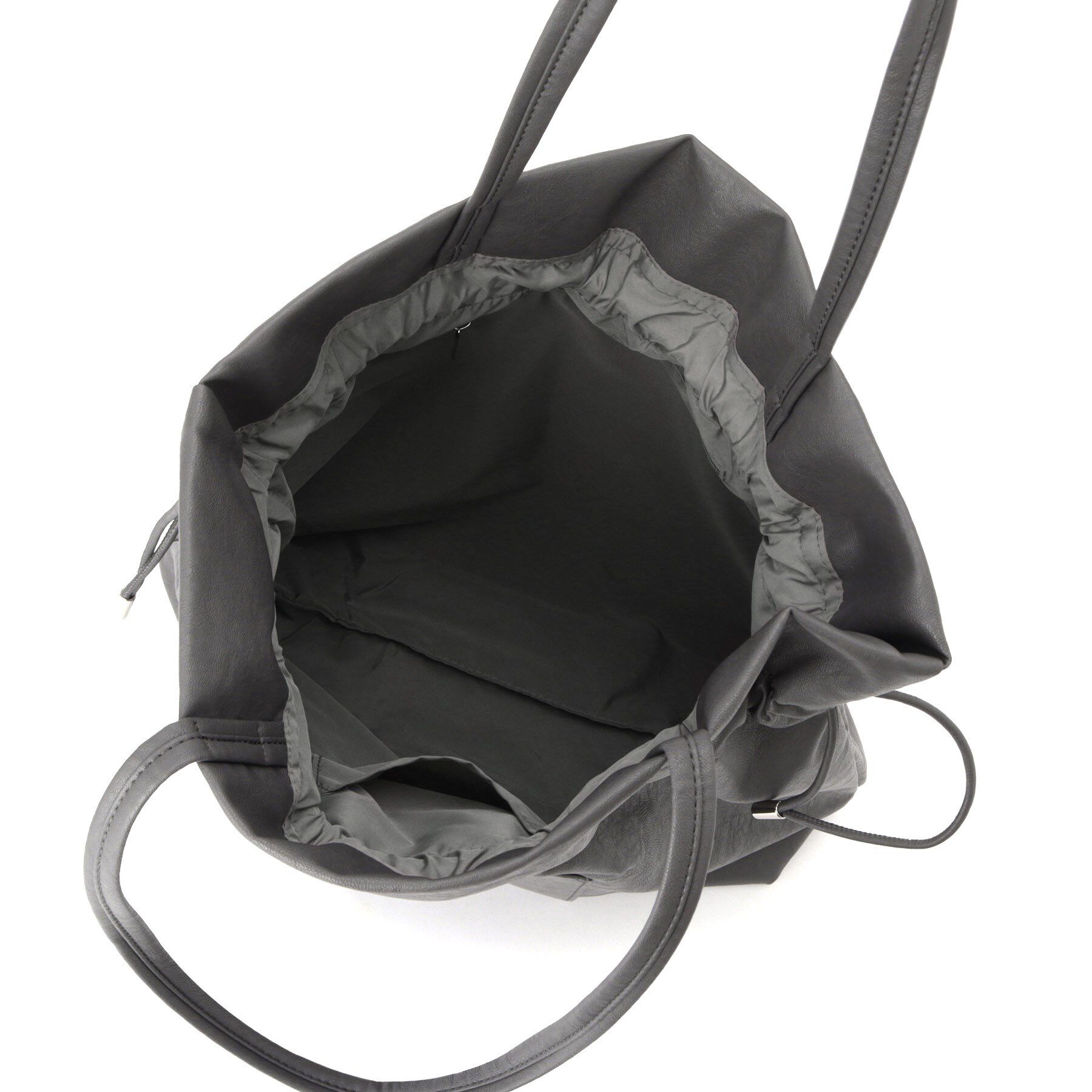 ITS&rsquo;DEMO「【A4対応】合皮巾着トート」|トートバッグ|