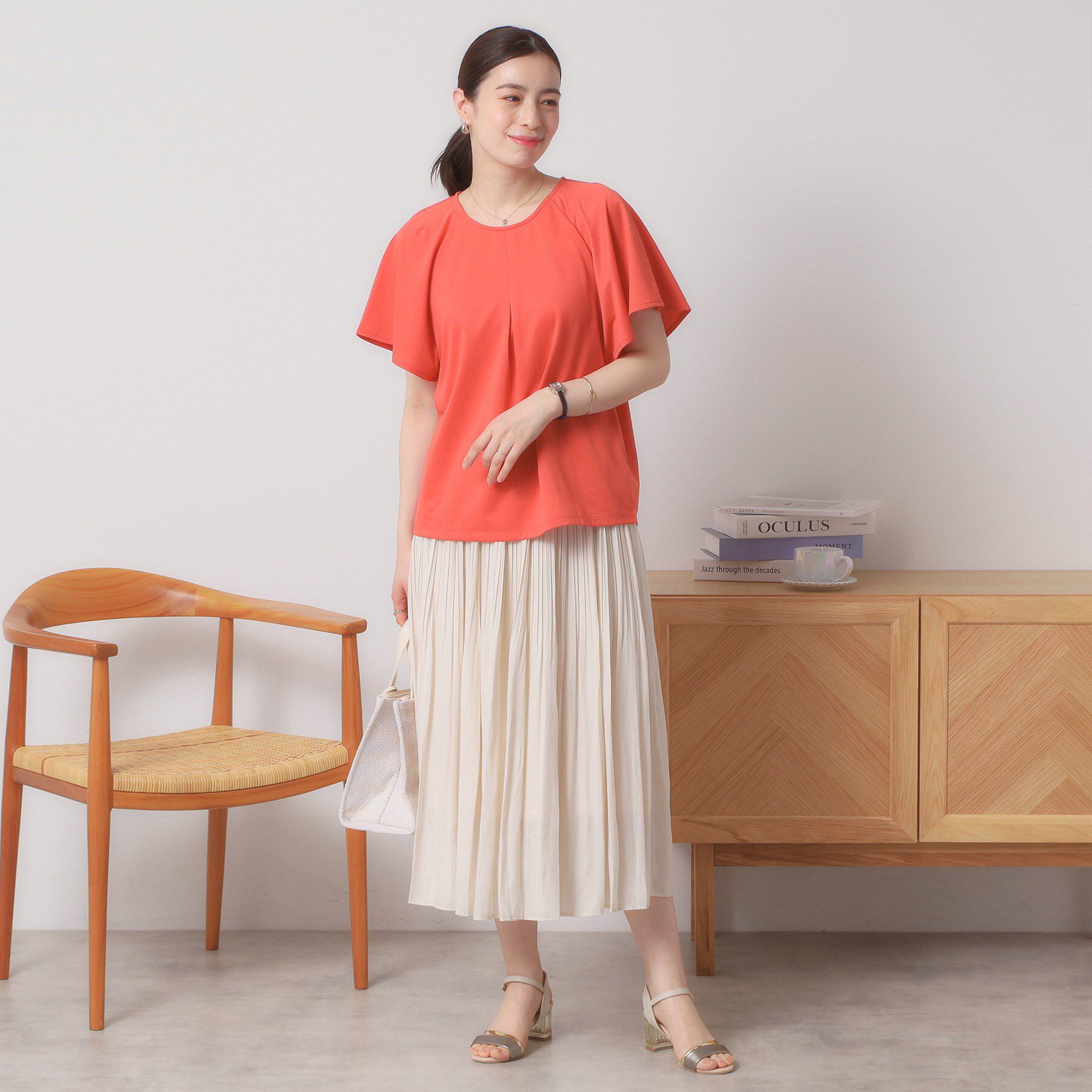 ITS&rsquo;DEMO「【吸水速乾／洗濯機OK／洗濯後しわになりにくい】カットミラノタックプルオーバー」|Tシャツ・カットソー|