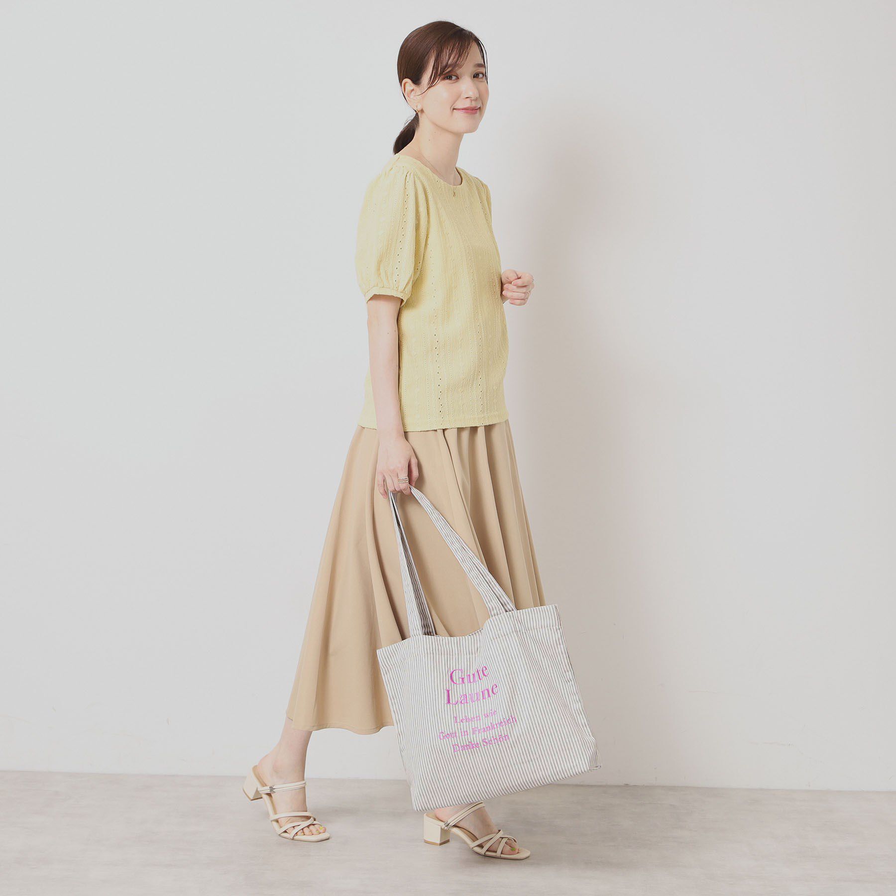 ITS&rsquo;DEMO「【A4対応】ロゴ刺繍ラージトート」|トートバッグ|