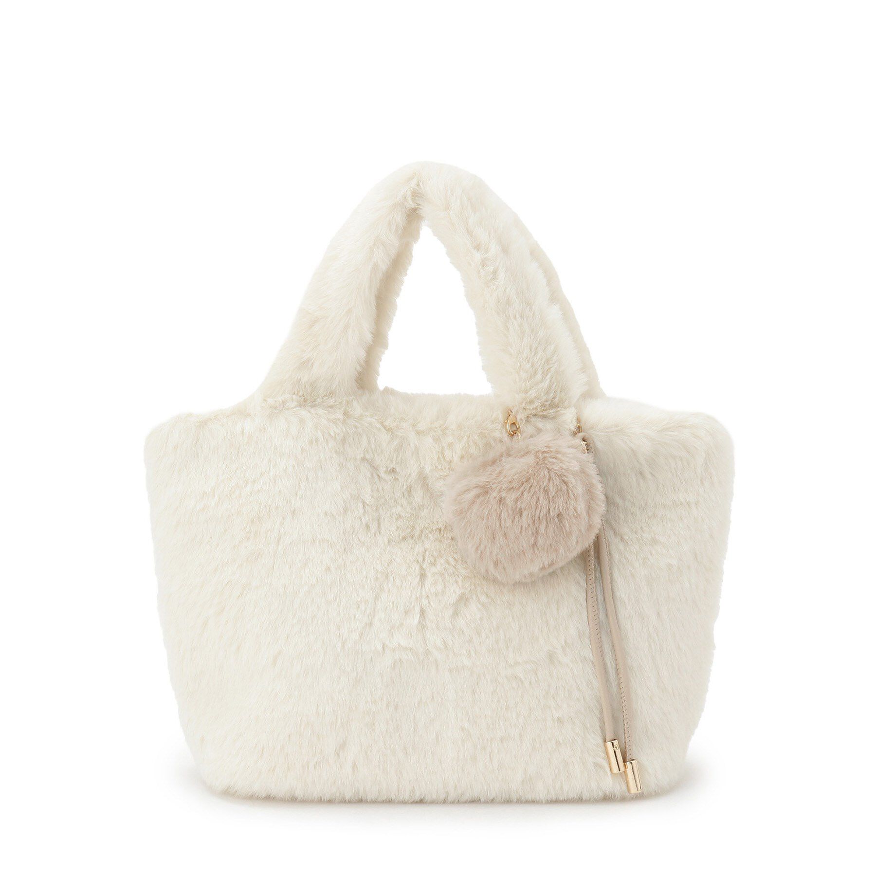 ITS&rsquo;DEMO「チャーム付きフェイクファートート」|トートバッグ|