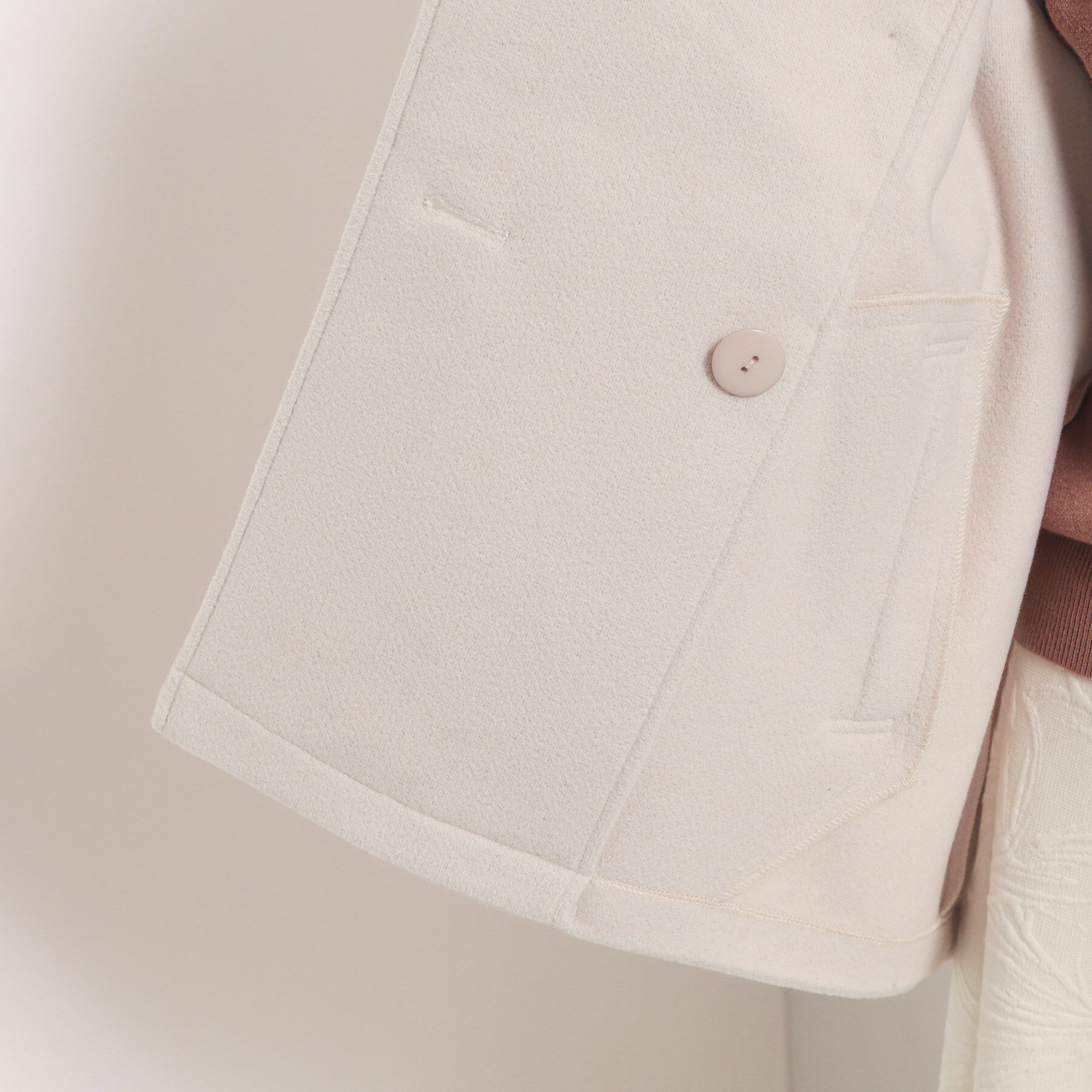 ITS&rsquo;DEMO「カットメルトンミドル丈コート」|ピーコート|