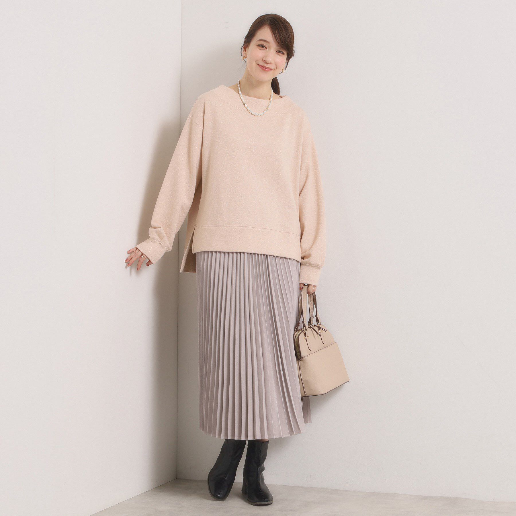 ITS&rsquo;DEMO「【洗濯機OK】ラメ裏毛プルオーバー」|Tシャツ・カットソー|