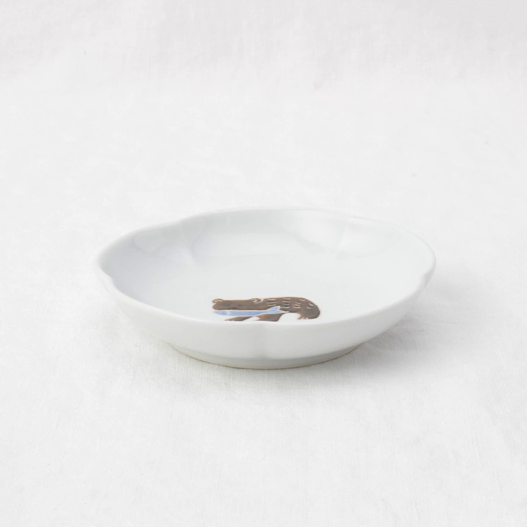 212 KITCHEN STORE「ニッポン絵皿 小皿 しゃけ熊」|食器・キッチングッズ|