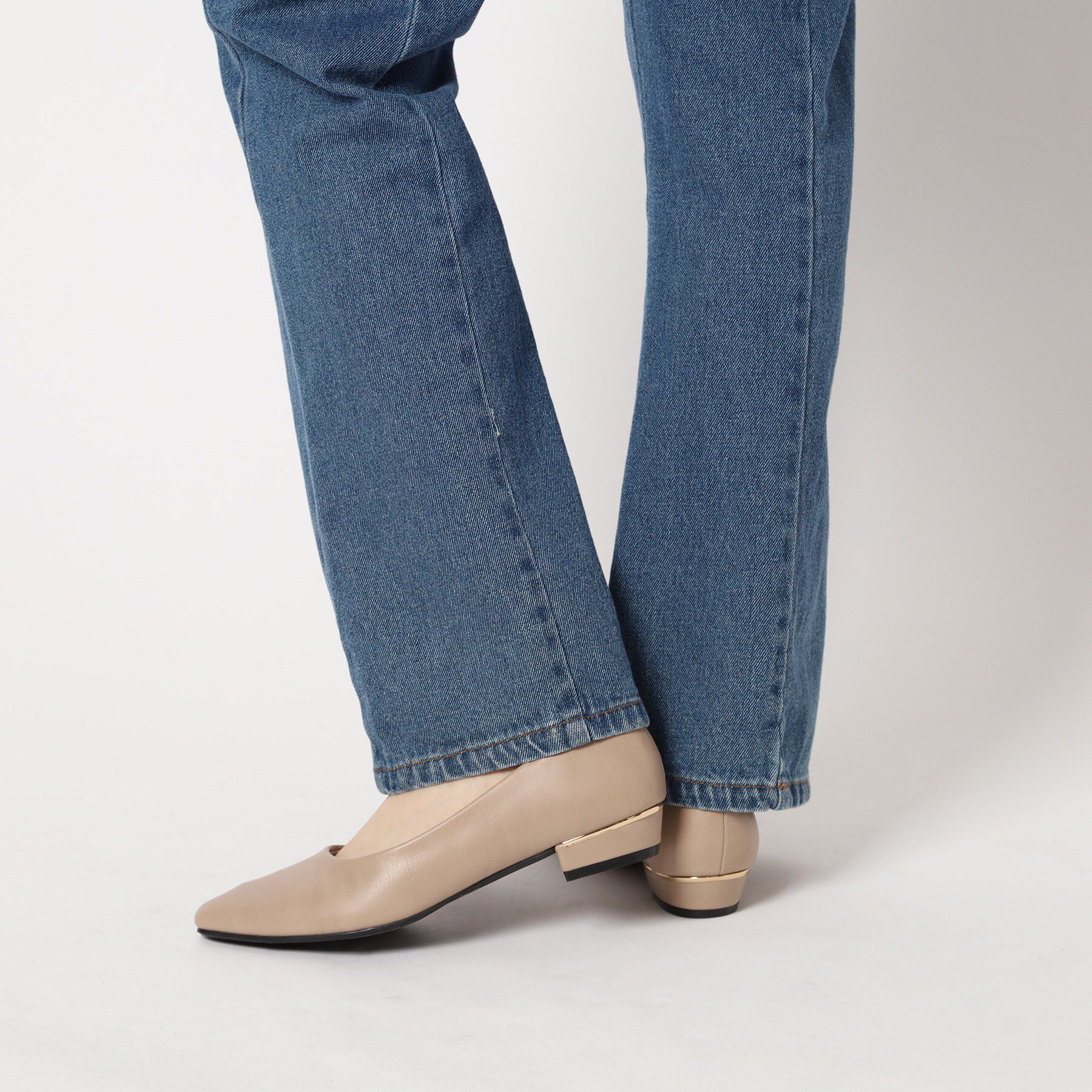 ESPERANZA「《定番》晴雨兼用クッションフラットパンプス」|パンプス|