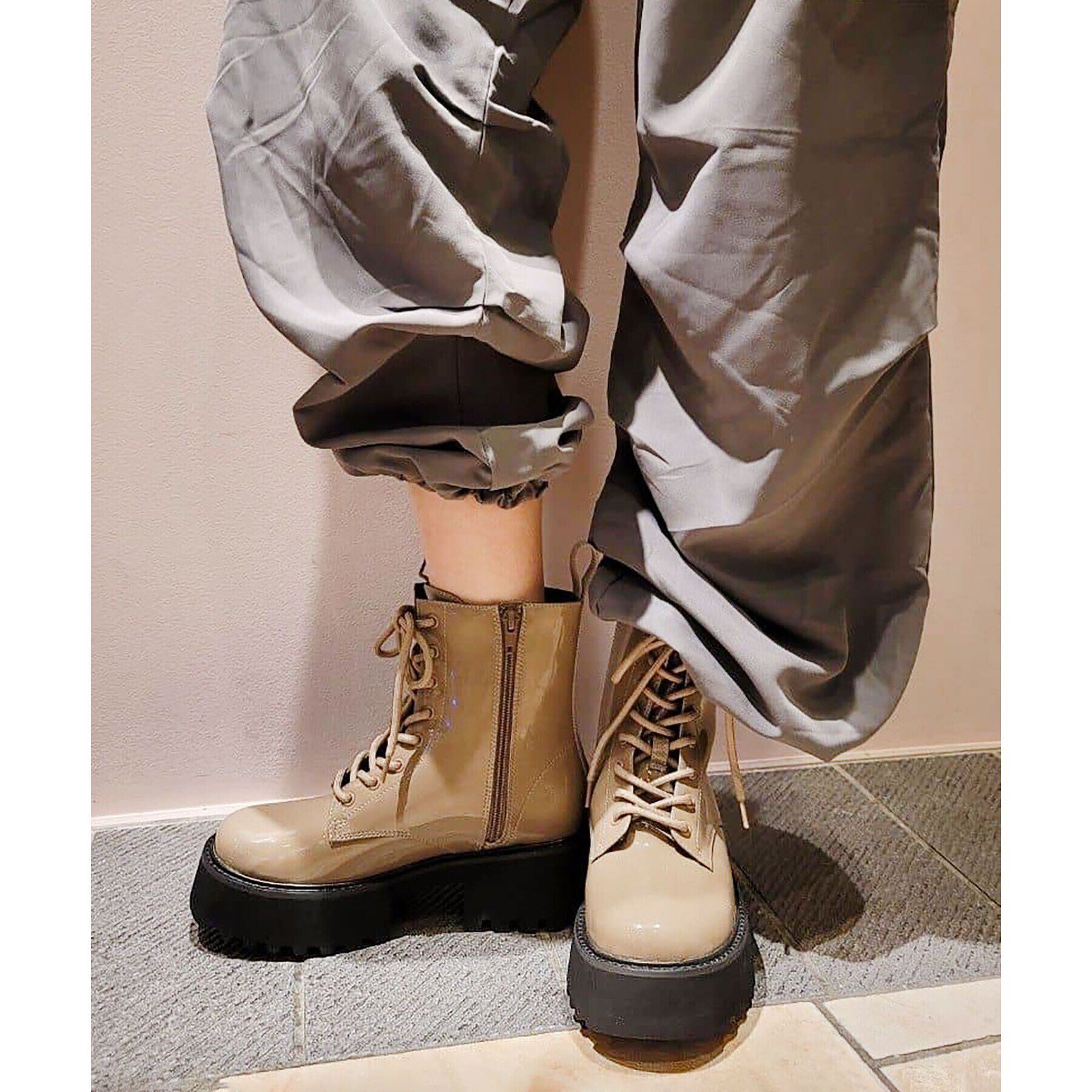 ESPERANZA「レースアップレインブーツ」|ショートブーツ|