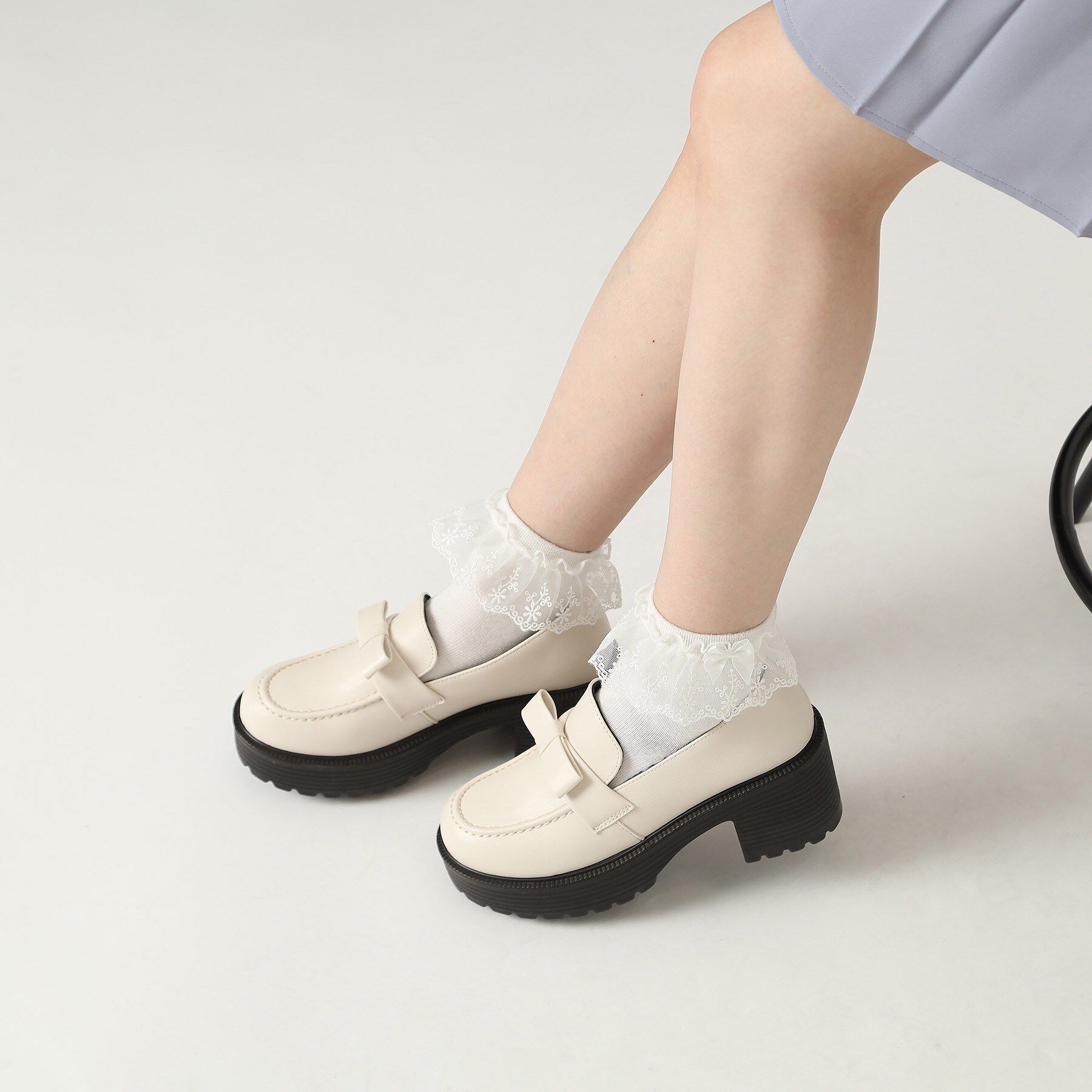 csT&P「リボン付きローファー」|パンプス|