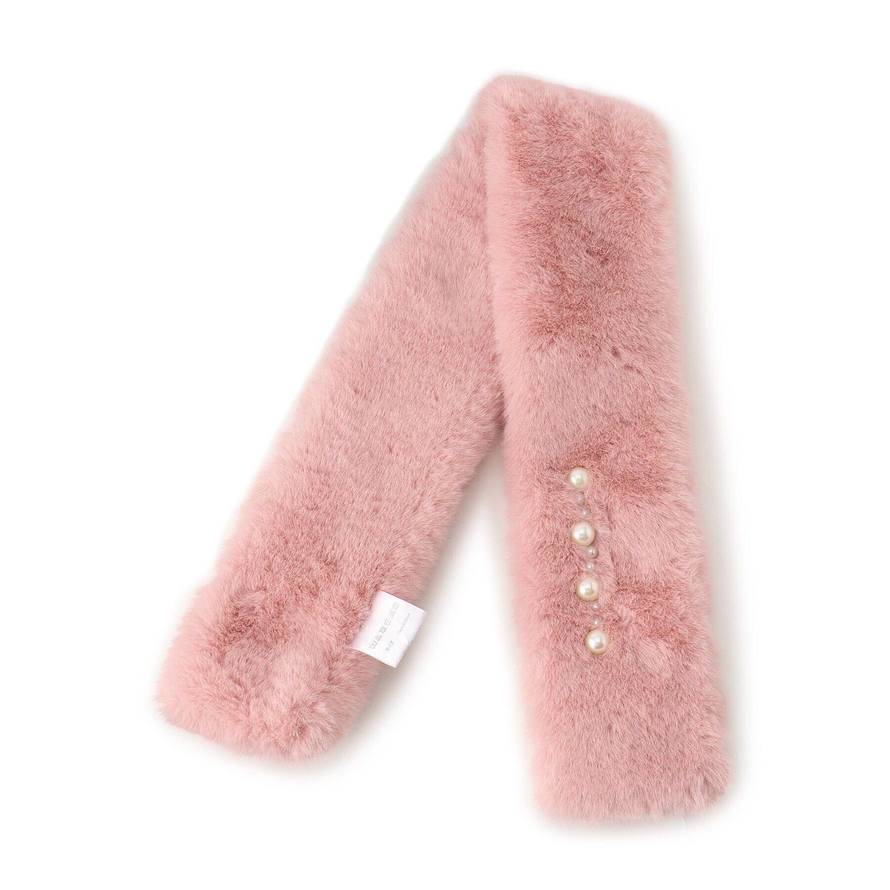 Ober Tashe「フェイクパールラインファーティペット」|ストール|