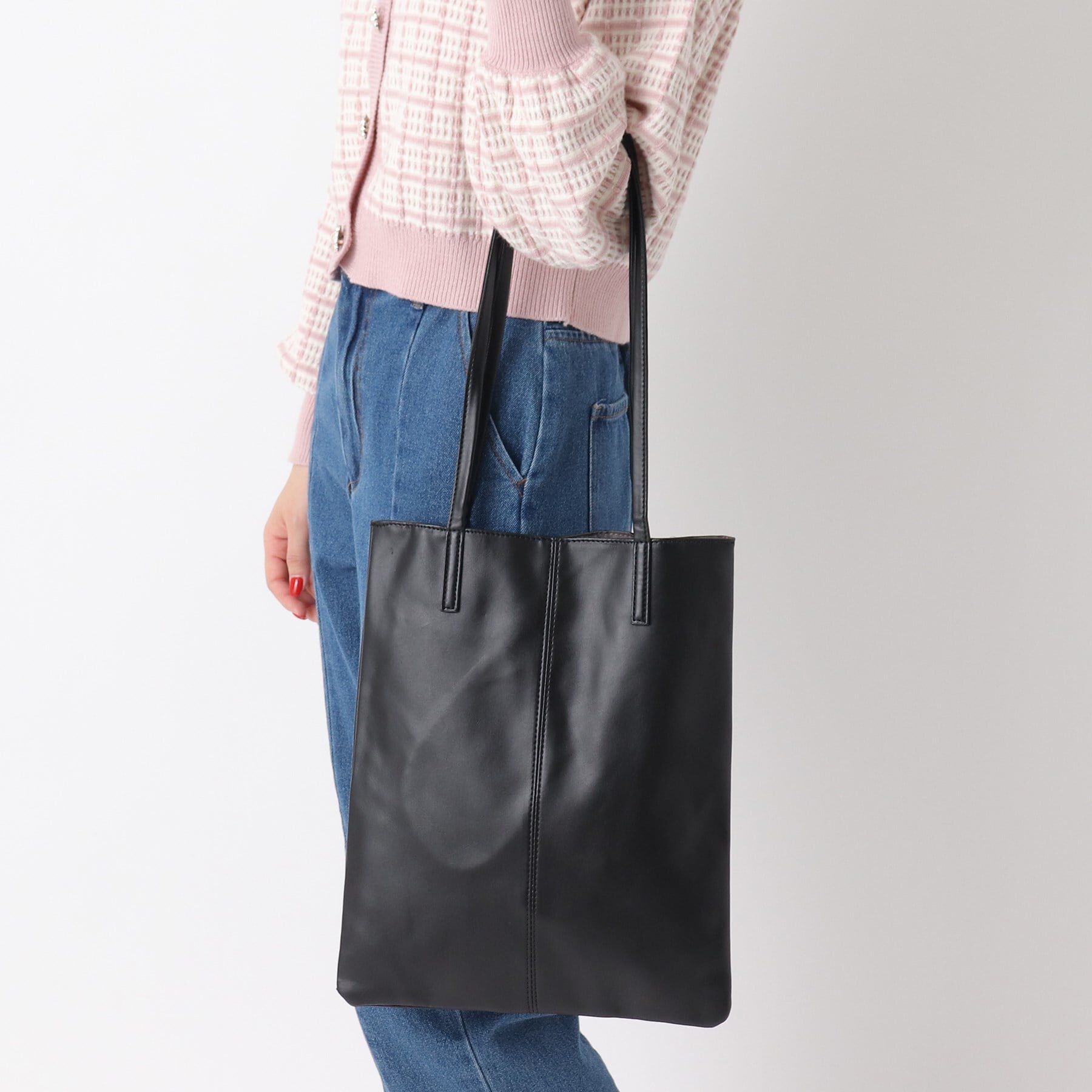 Ober Tashe「合皮フラットトート」|トートバッグ|