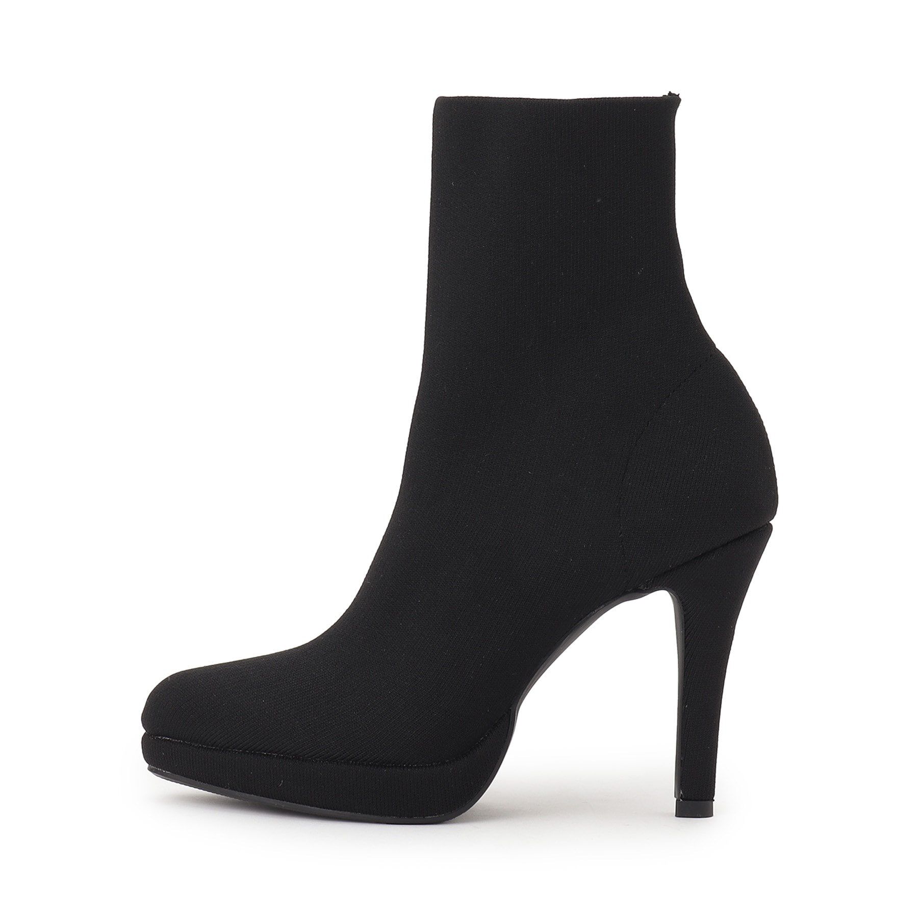 ESPERANZA「アーモンドトゥヒールストレッチニットショートブーツ 24SS」|ショートブーツ|