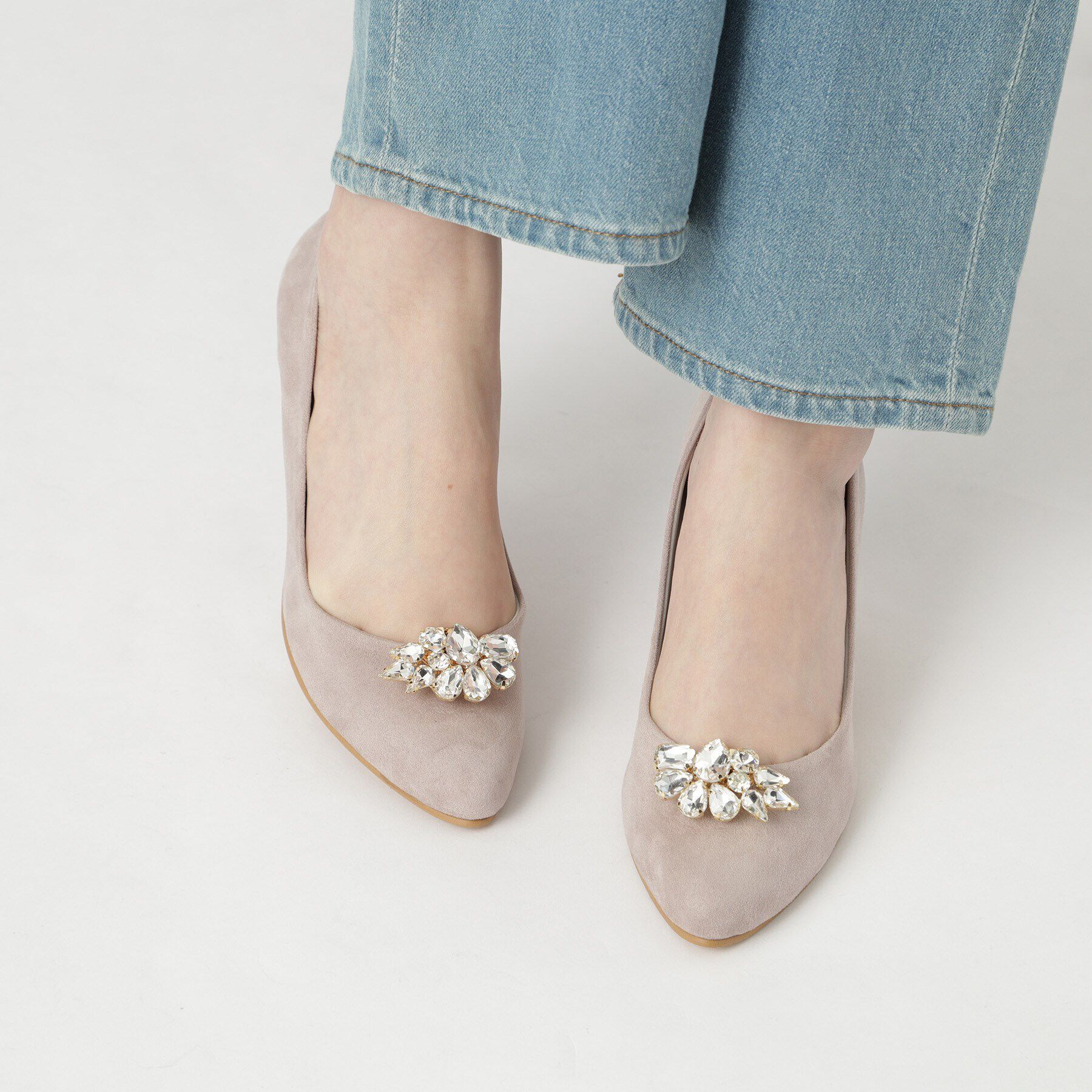 ESPERANZA「ビジュー2Wayアーモンドトゥパンプス 結婚式二次会 パーティー 24SS」|パンプス|