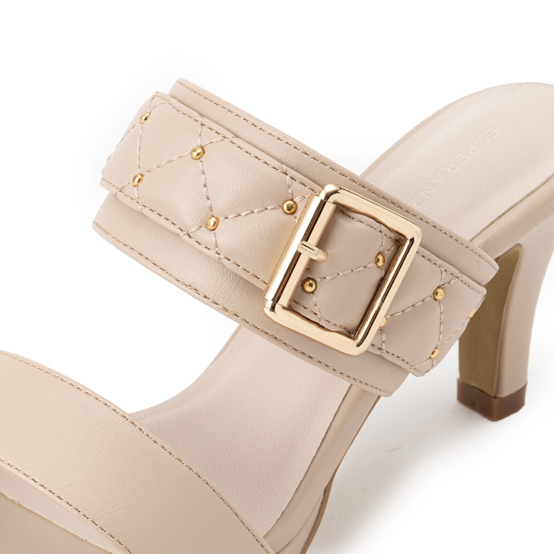 ESPERANZA「ビジューバックルダブルベルトサンダル 24SS」|サンダル|