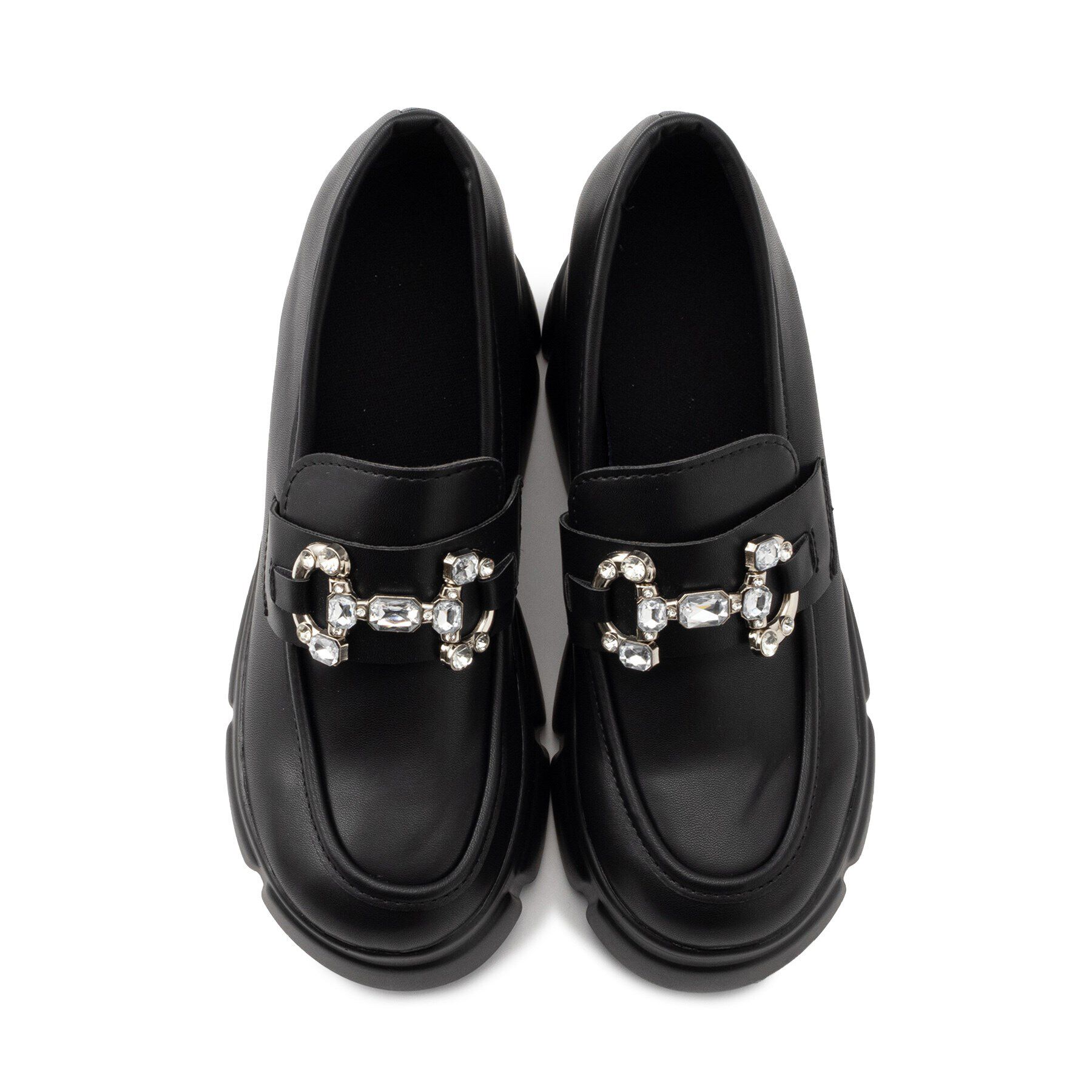 csT&P「厚底キラキラチャーム付きローファーパンプス」|パンプス|