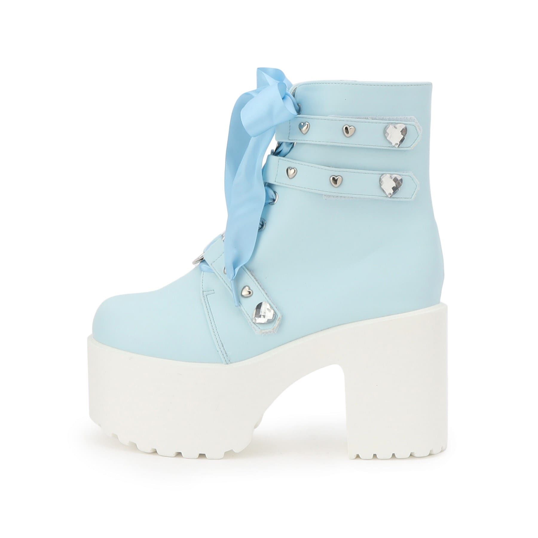 csT&P「厚底キラキラハート付きブーツ」|ショートブーツ|