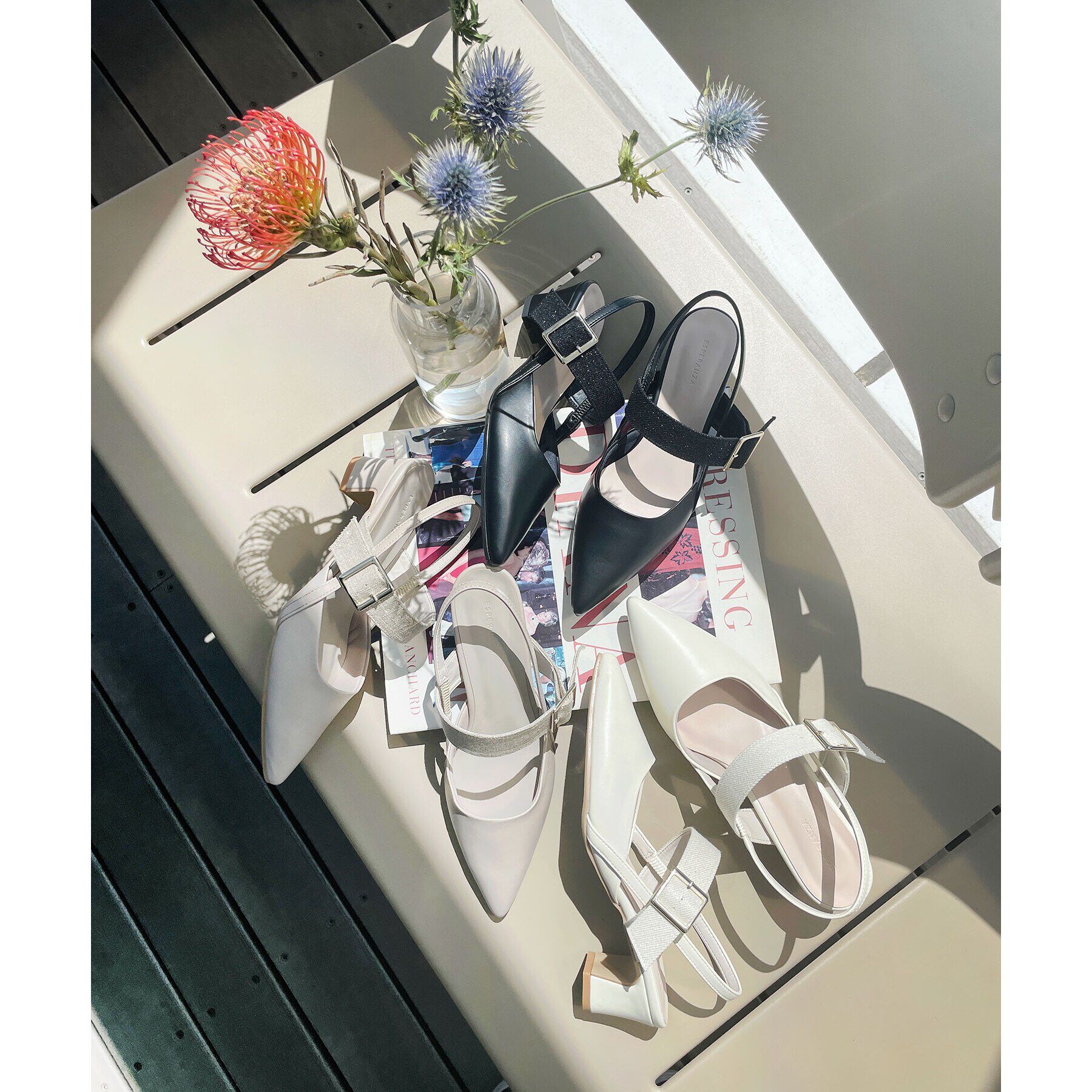 ESPERANZA「スリングバックミュールパンプス 24SS」|パンプス|