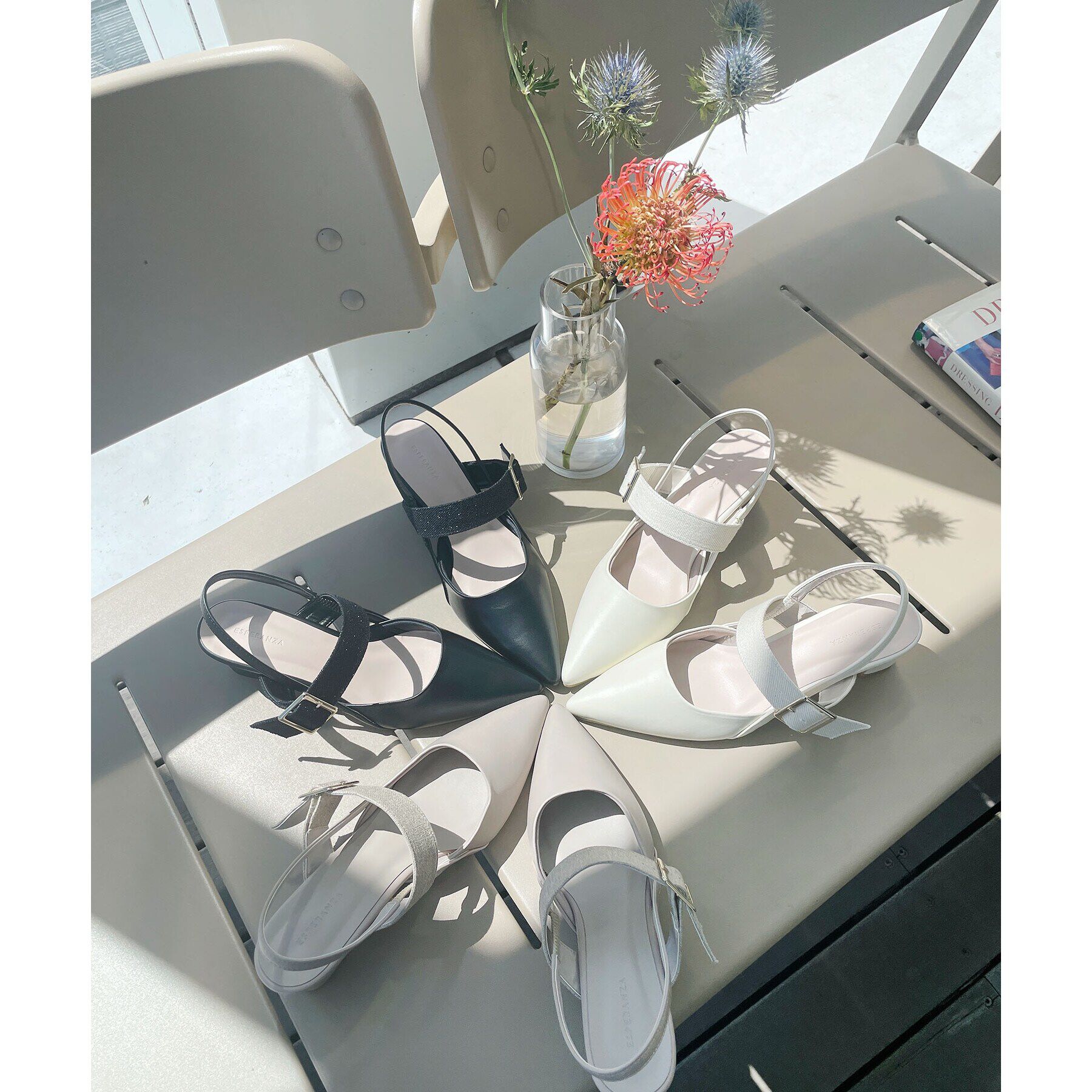 ESPERANZA「スリングバックミュールパンプス 24SS」|パンプス|