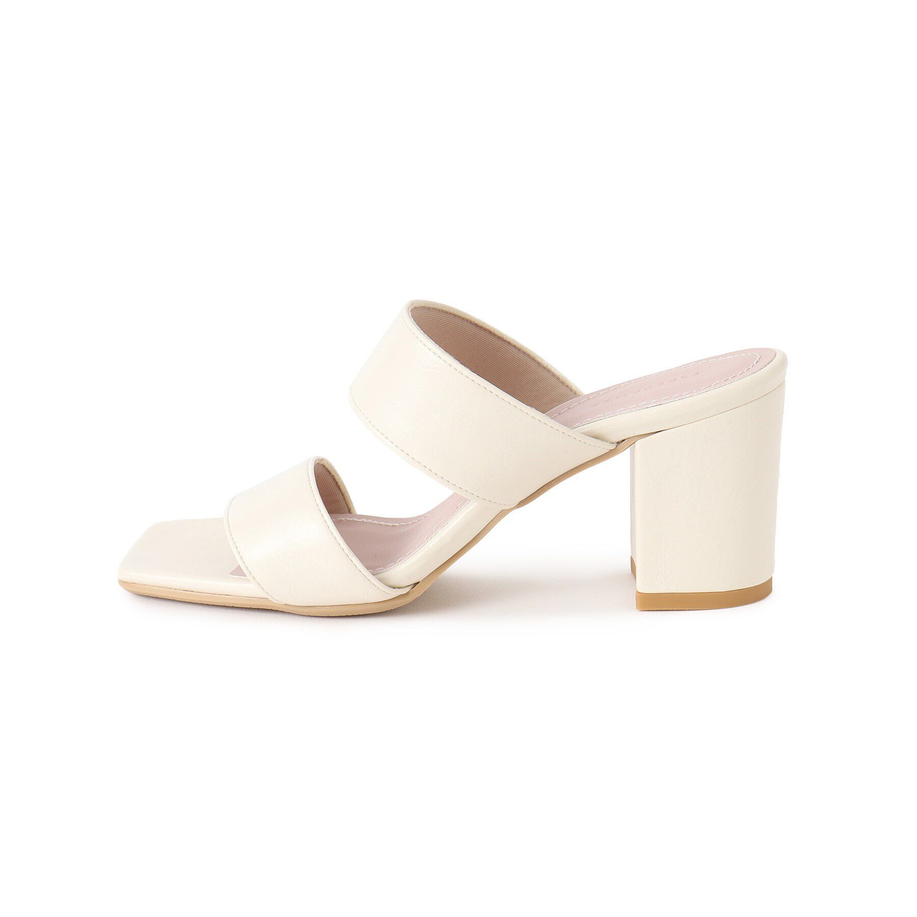 ESPERANZA「ダブルベルト太ヒールミュールサンダル 24SS」|サンダル|