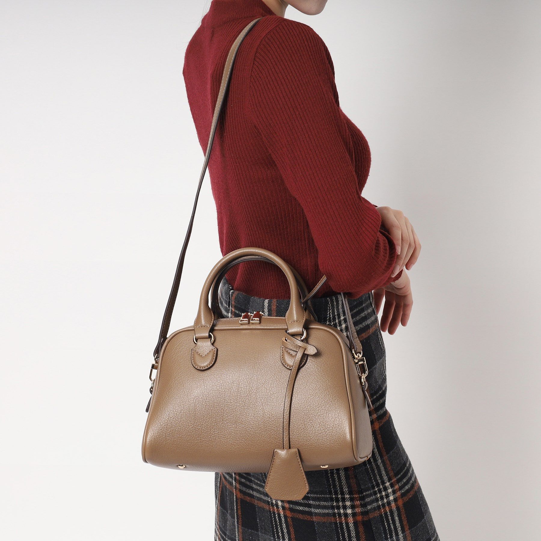 ESPERANZA「シボフェイクレザー２WAYボストンバッグ」|ボストンバッグ|