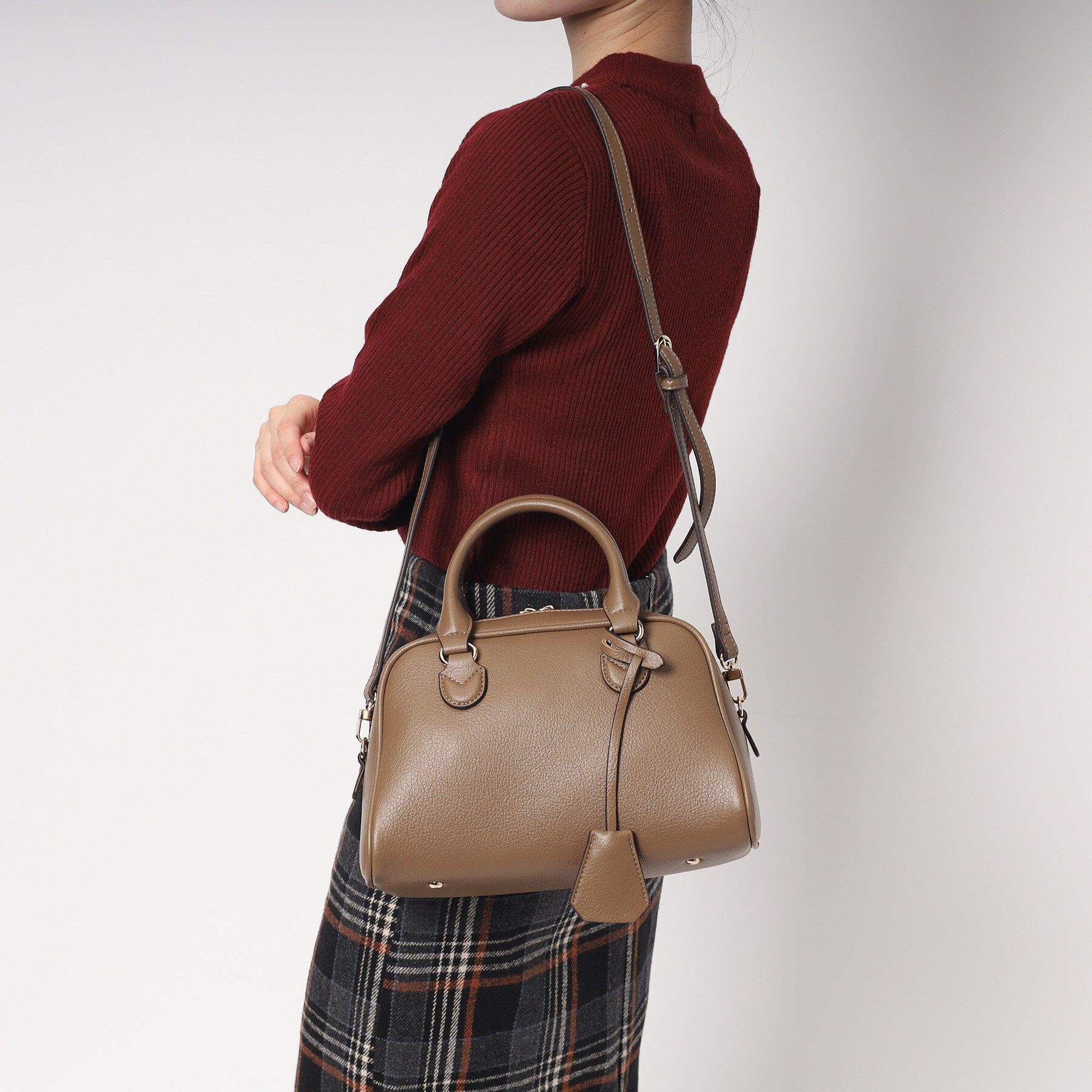 ESPERANZA「シボフェイクレザー２WAYボストンバッグ」|ボストンバッグ|