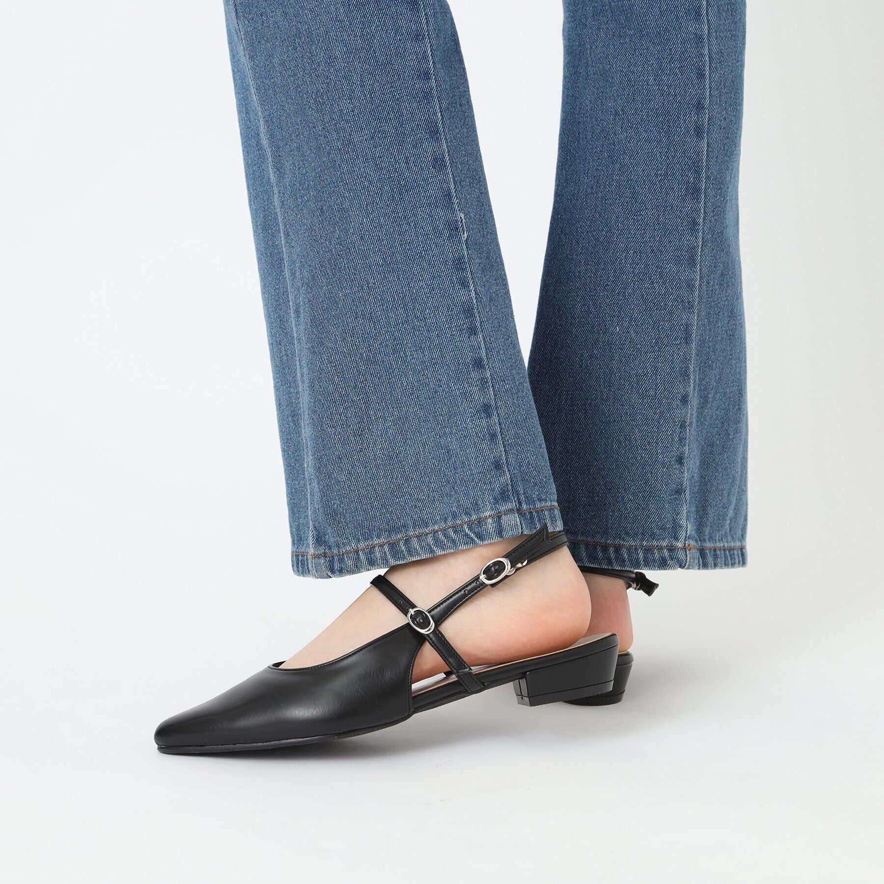 ESPERANZA「バックストラップフラットパンプス」|パンプス|