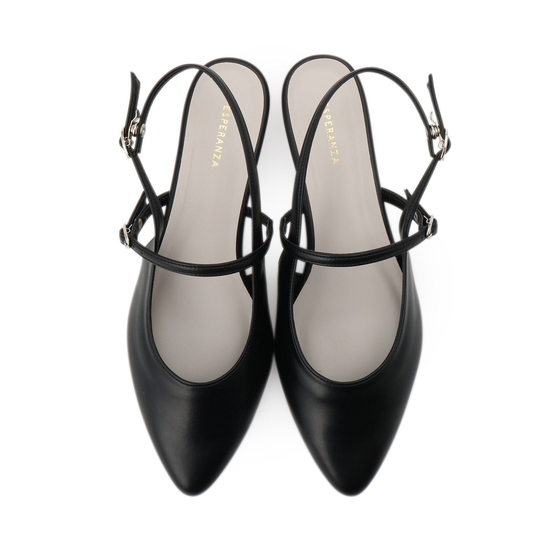 ESPERANZA「バックストラップフラットパンプス」|パンプス|