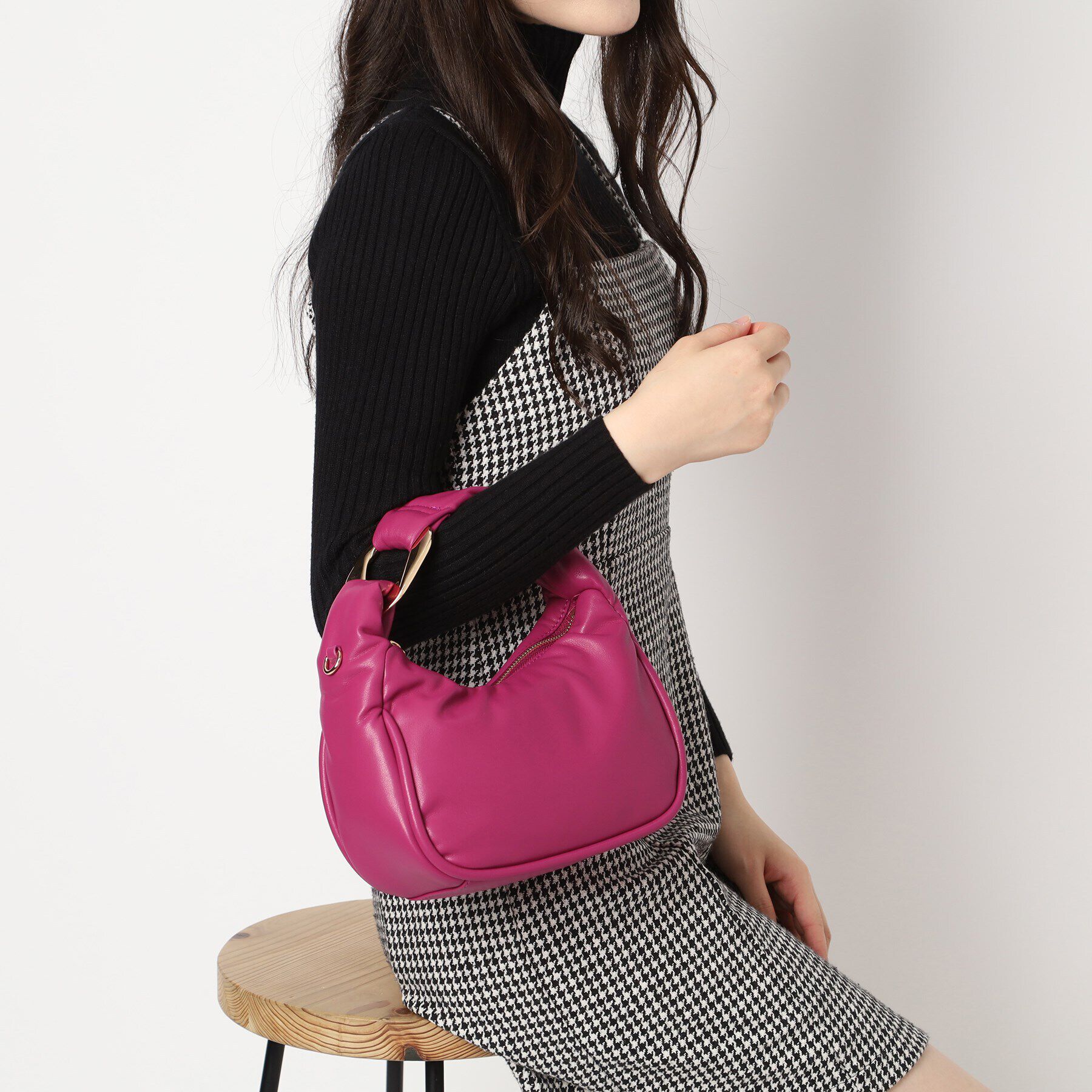 ESPERANZA「メタルアクセントパフィミニショルダー」|ショルダー・メッセンジャー|