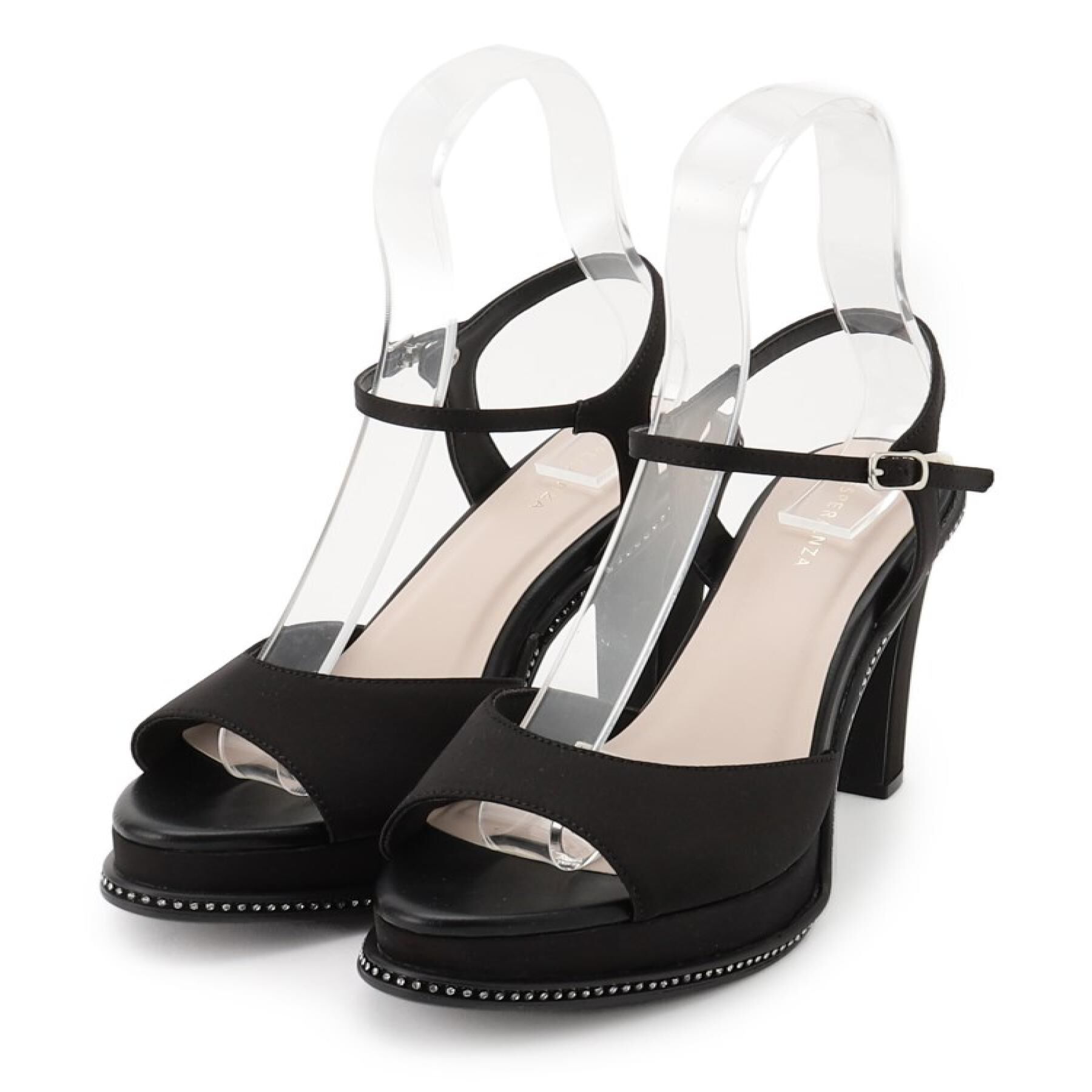 ESPERANZA「ラインストーンコバサンダル」|サンダル|ブラック(319)