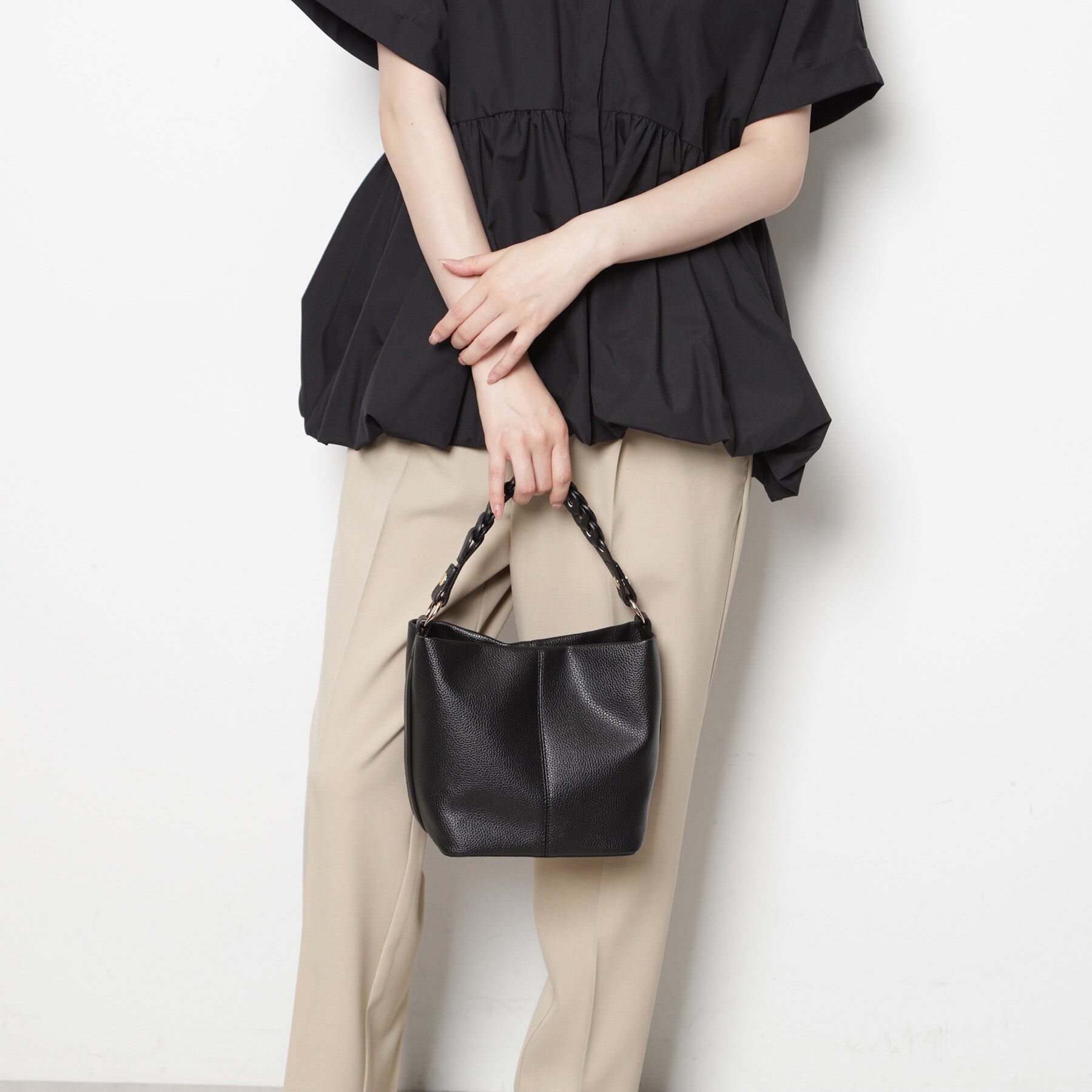 ESPERANZA「2WAYチェーン編みハンドルショルダーバッグ」|ショルダー・メッセンジャー|