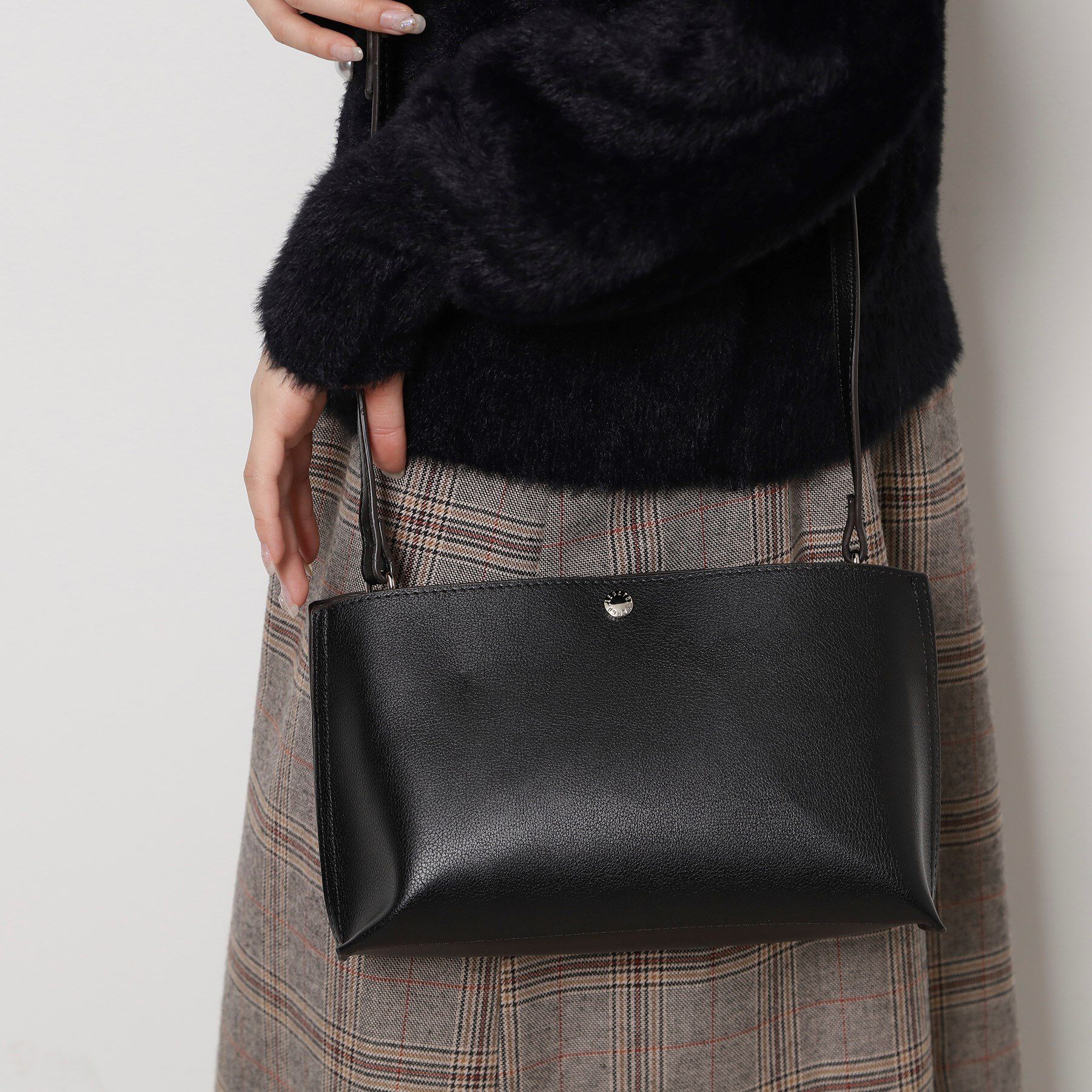 ESPERANZA「かるいかばん スクエアショルダーバッグ」|ショルダー・メッセンジャー|ブラック(019)