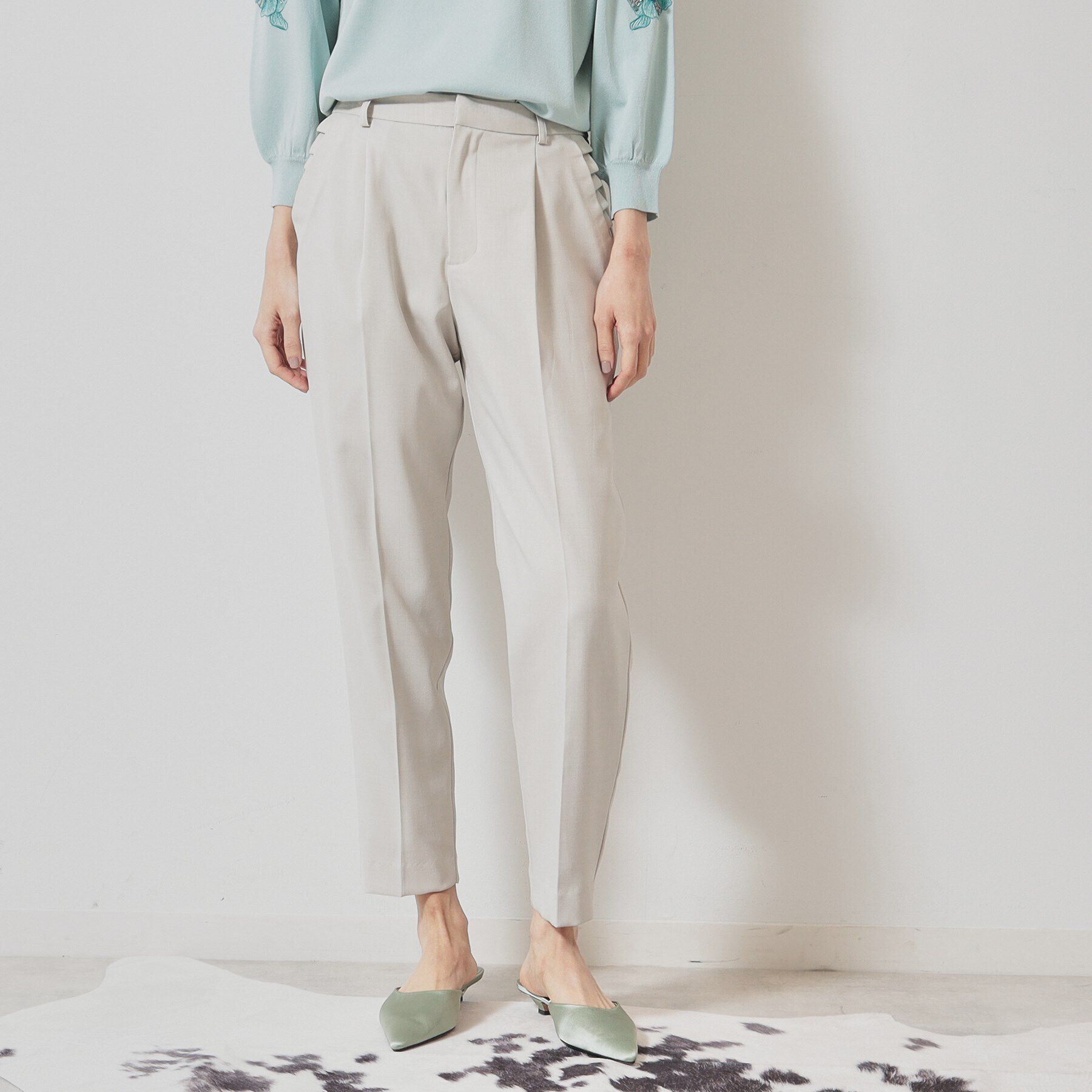 SunaUna「【ポケットフリル／大人フェミニン】テーパードパンツ」|その他|