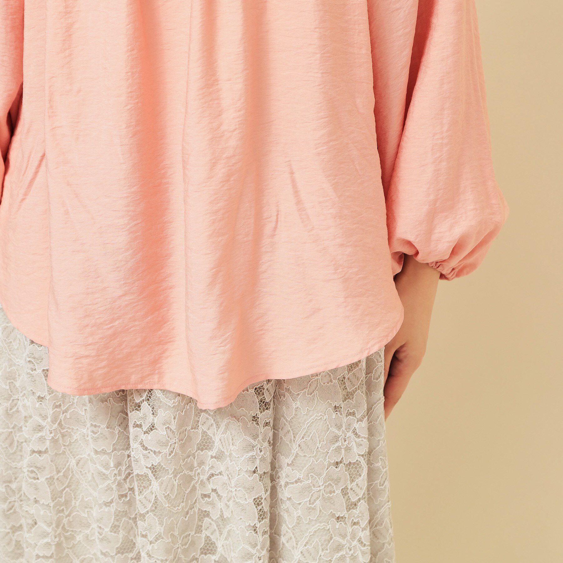 SunaUna「【衿フリル／衿調節可】リボンブラウス」|シャツ・ブラウス|