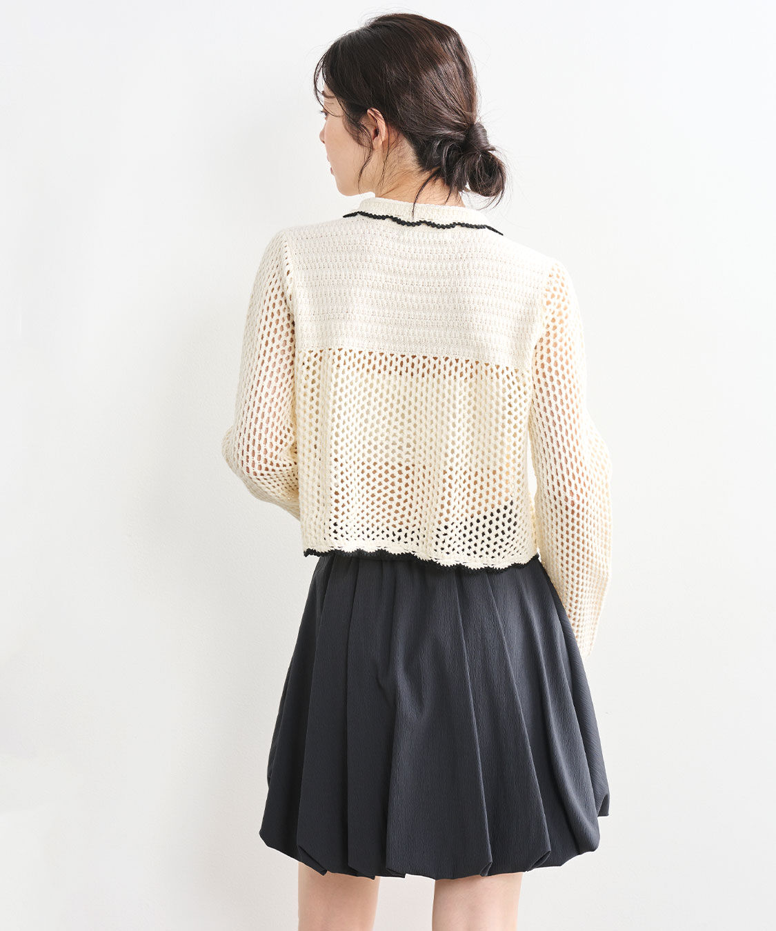 COCO DEAL「クロシェニットカーディガン」|ニット・セーター|