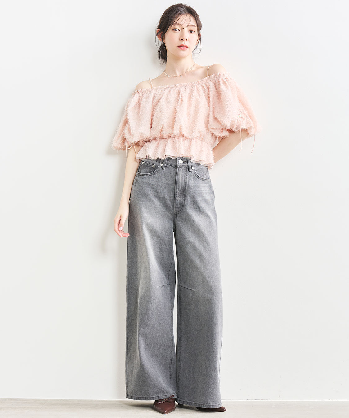 COCO DEAL「バレルワイドデニムパンツ」|デニム|