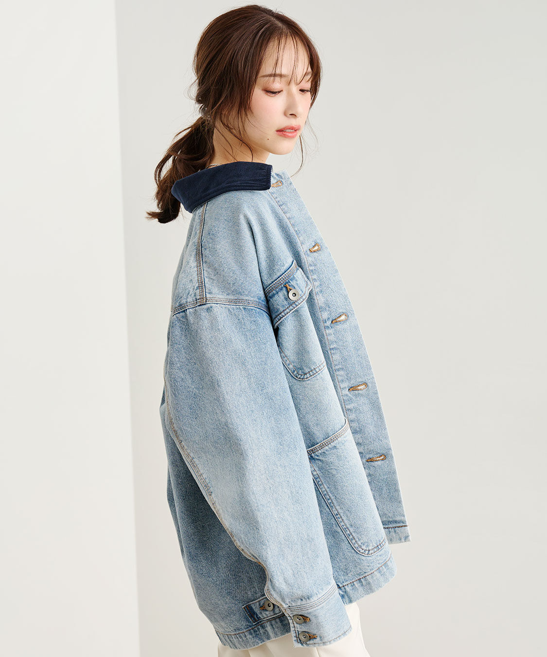 COCO DEAL「デニムカバーオール」|デニムジャケット|