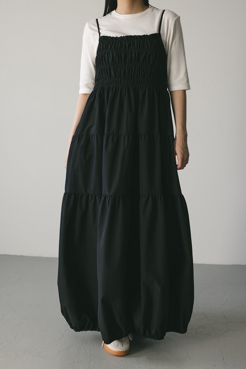 STYLEMIXER「シャーリングバルーンキャミワンピース」|ワンピース|