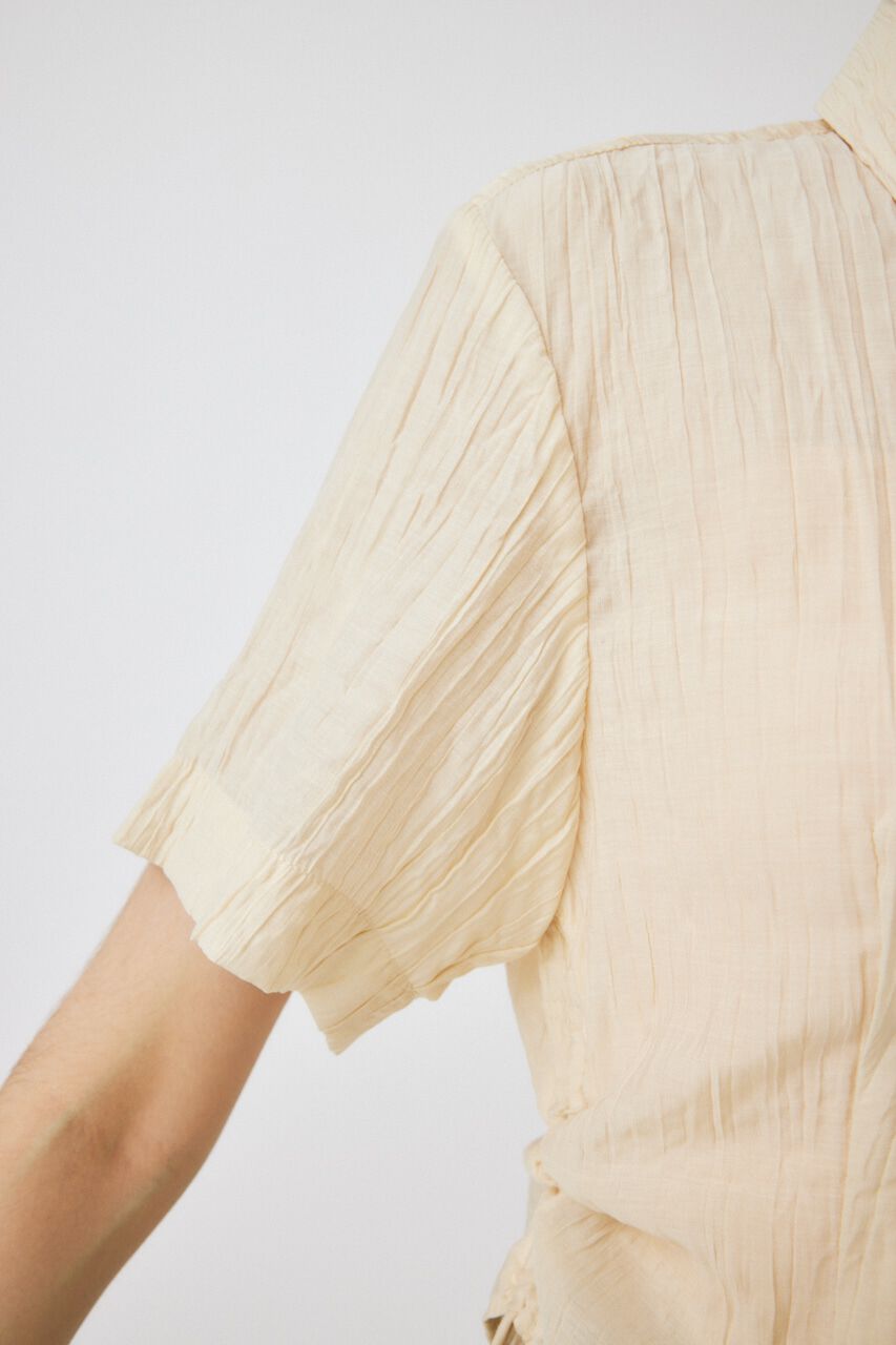 MOUSSY「SIDE GATHER H／S シャツ」|シャツ・ブラウス|