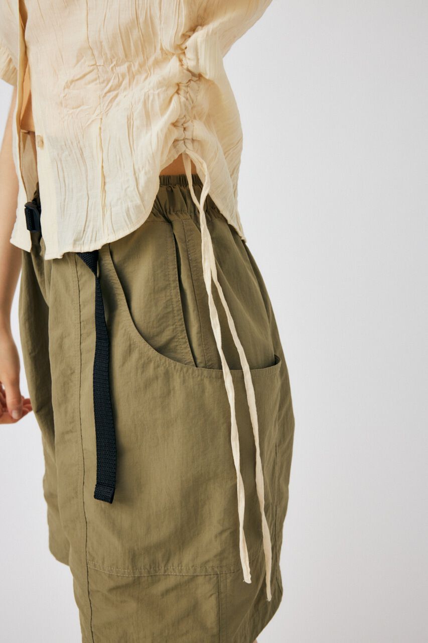 MOUSSY「SIDE GATHER H／S シャツ」|シャツ・ブラウス|