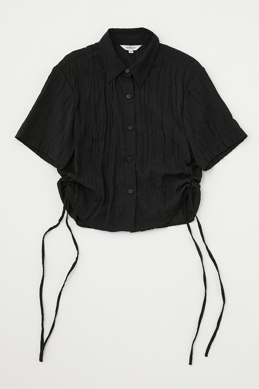 MOUSSY「SIDE GATHER H／S シャツ」|シャツ・ブラウス|