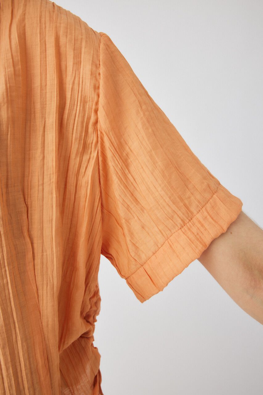 MOUSSY「SIDE GATHER H／S シャツ」|シャツ・ブラウス|