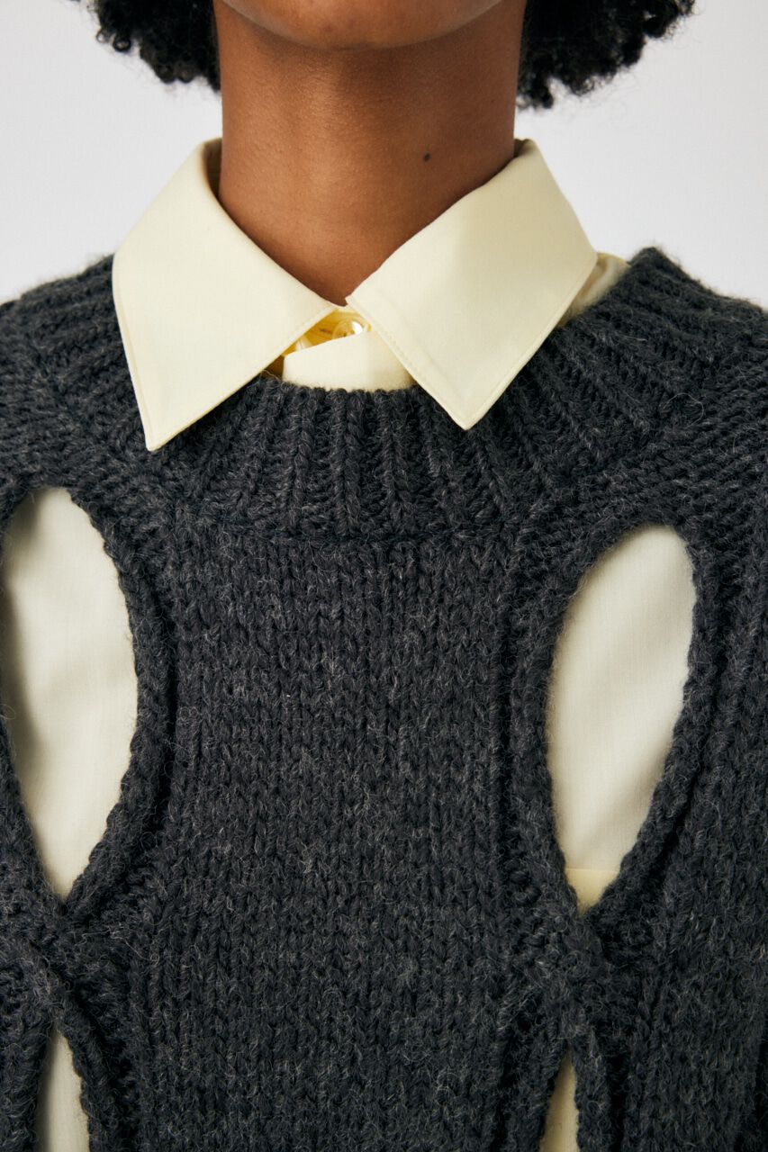 MOUSSY「CUT OUT DESIGN ニット」|ニット・セーター|