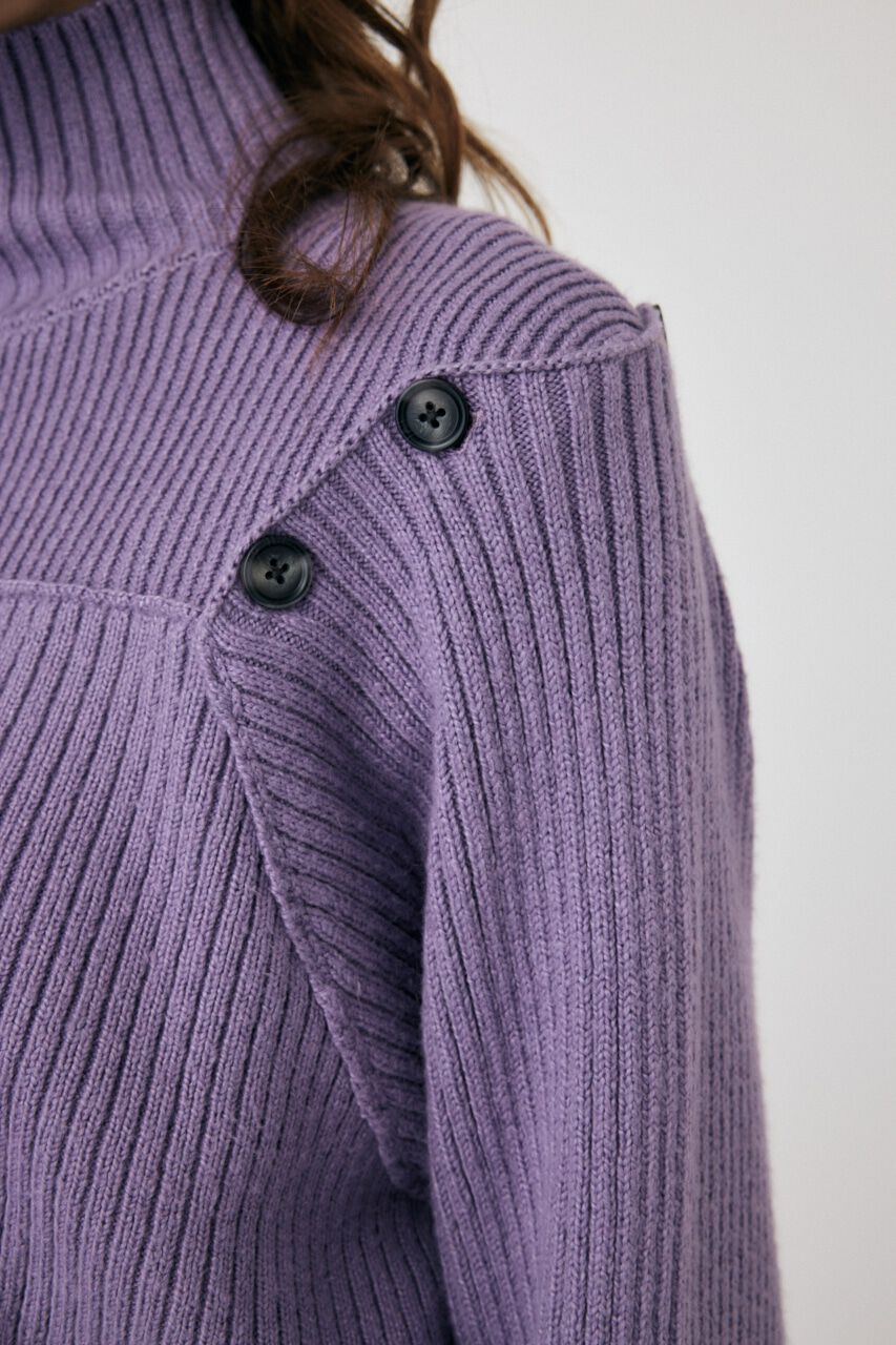 MOUSSY「LAYERED LIKE オープンショルダーニット」|ニット・セーター|