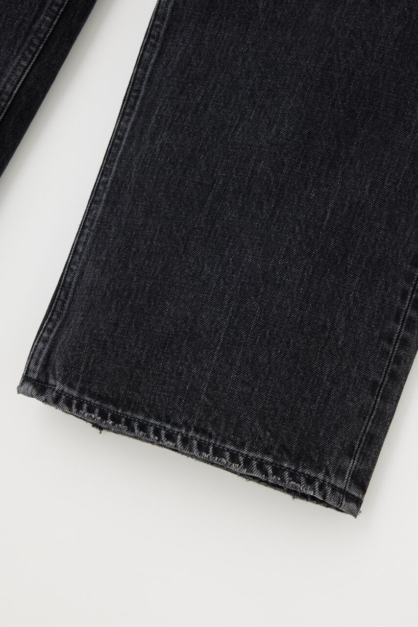MOUSSY「90S LOWRISE BLK STRAIGHT」|デニム|
