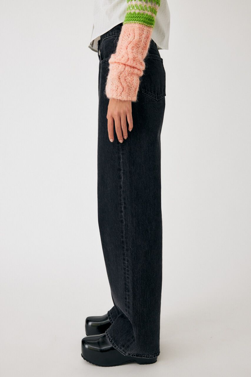 MOUSSY「90S LOWRISE BLK STRAIGHT」|デニム|
