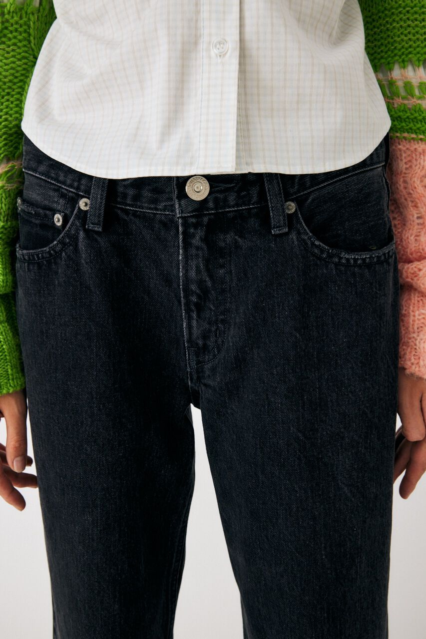 MOUSSY「90S LOWRISE BLK STRAIGHT」|デニム|