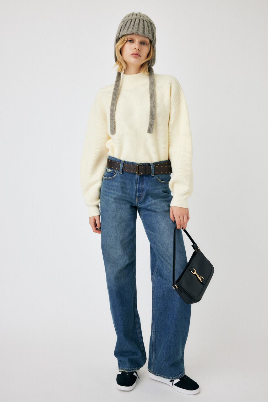 MOUSSY「MOCK NECK COMPACT ニット」|ニット・セーター|