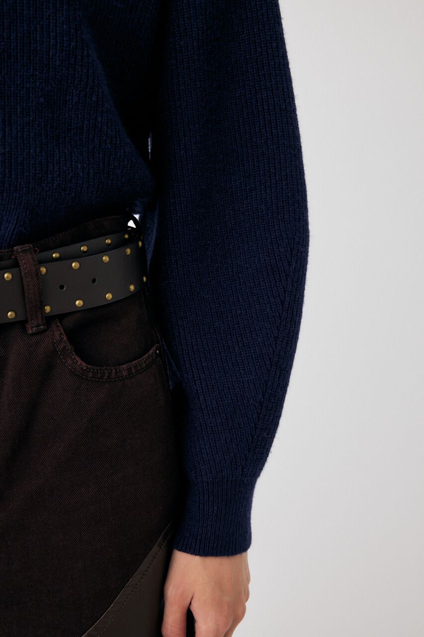 MOUSSY「MOCK NECK COMPACT ニット」|ニット・セーター|