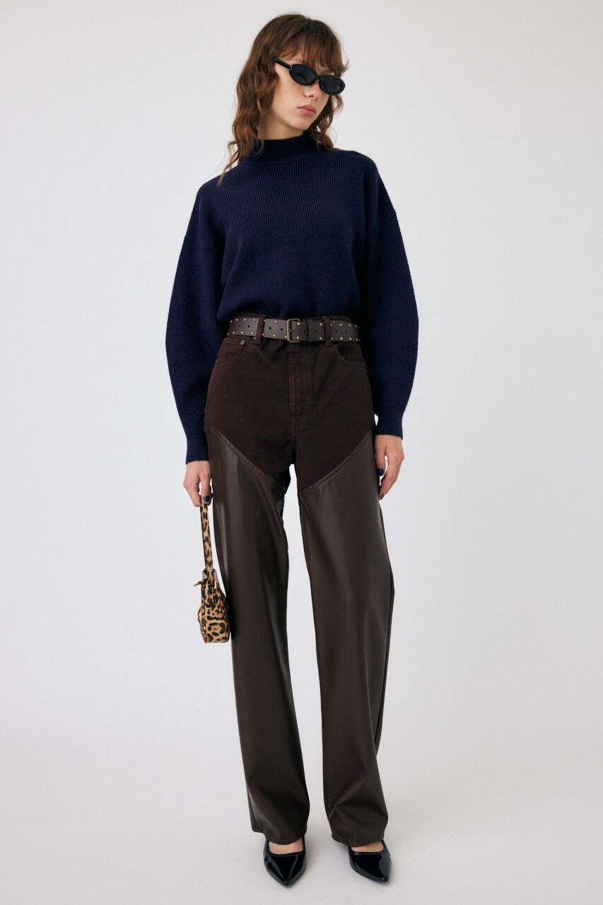 MOUSSY「MOCK NECK COMPACT ニット」|ニット・セーター|